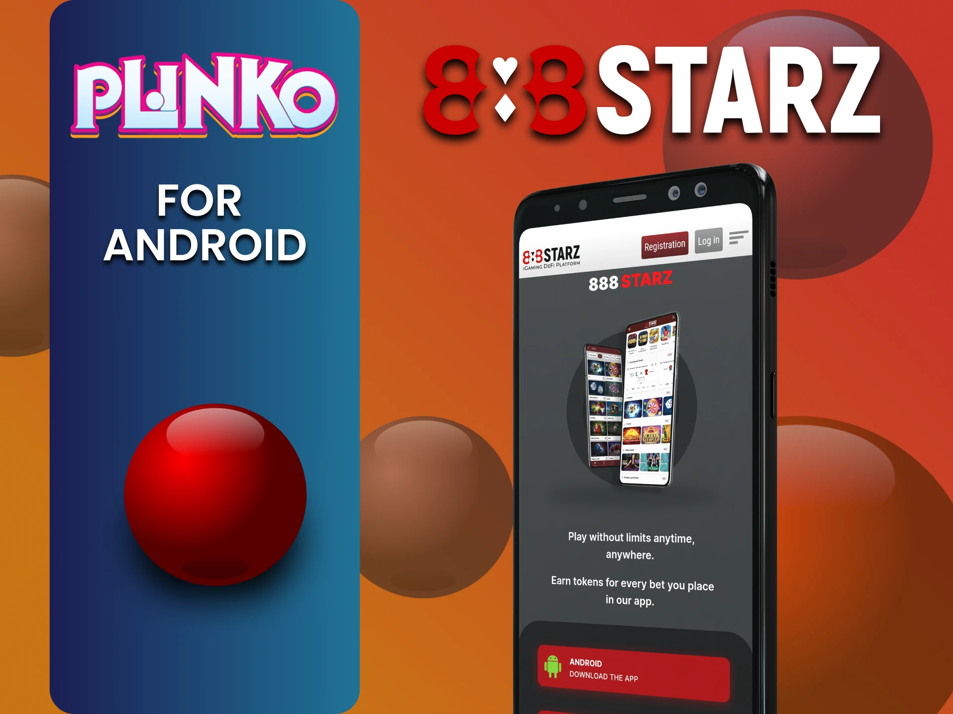 Download the 888starz app to play Plinko on Android.