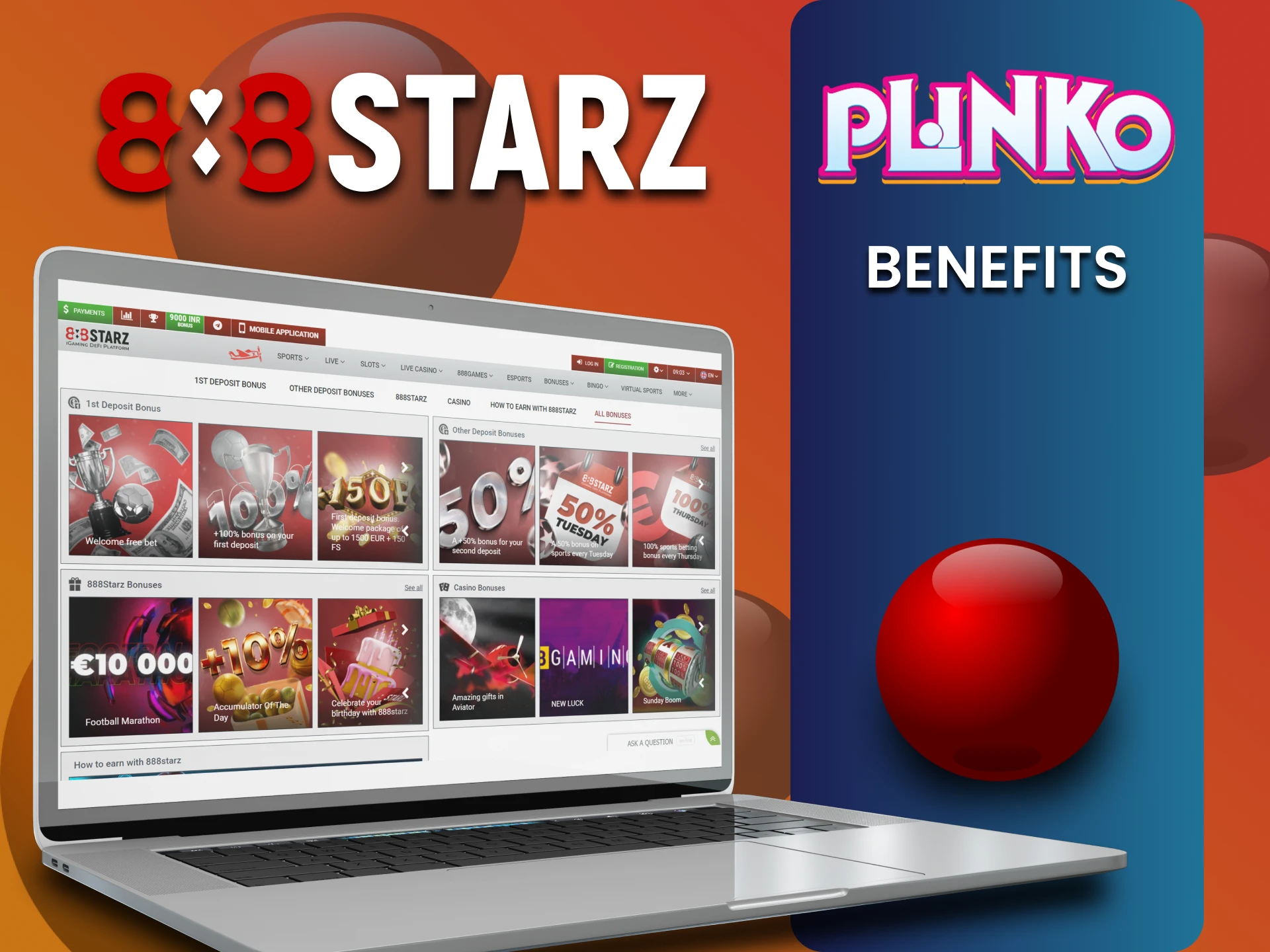 888starz has many benefits for Plinko users.