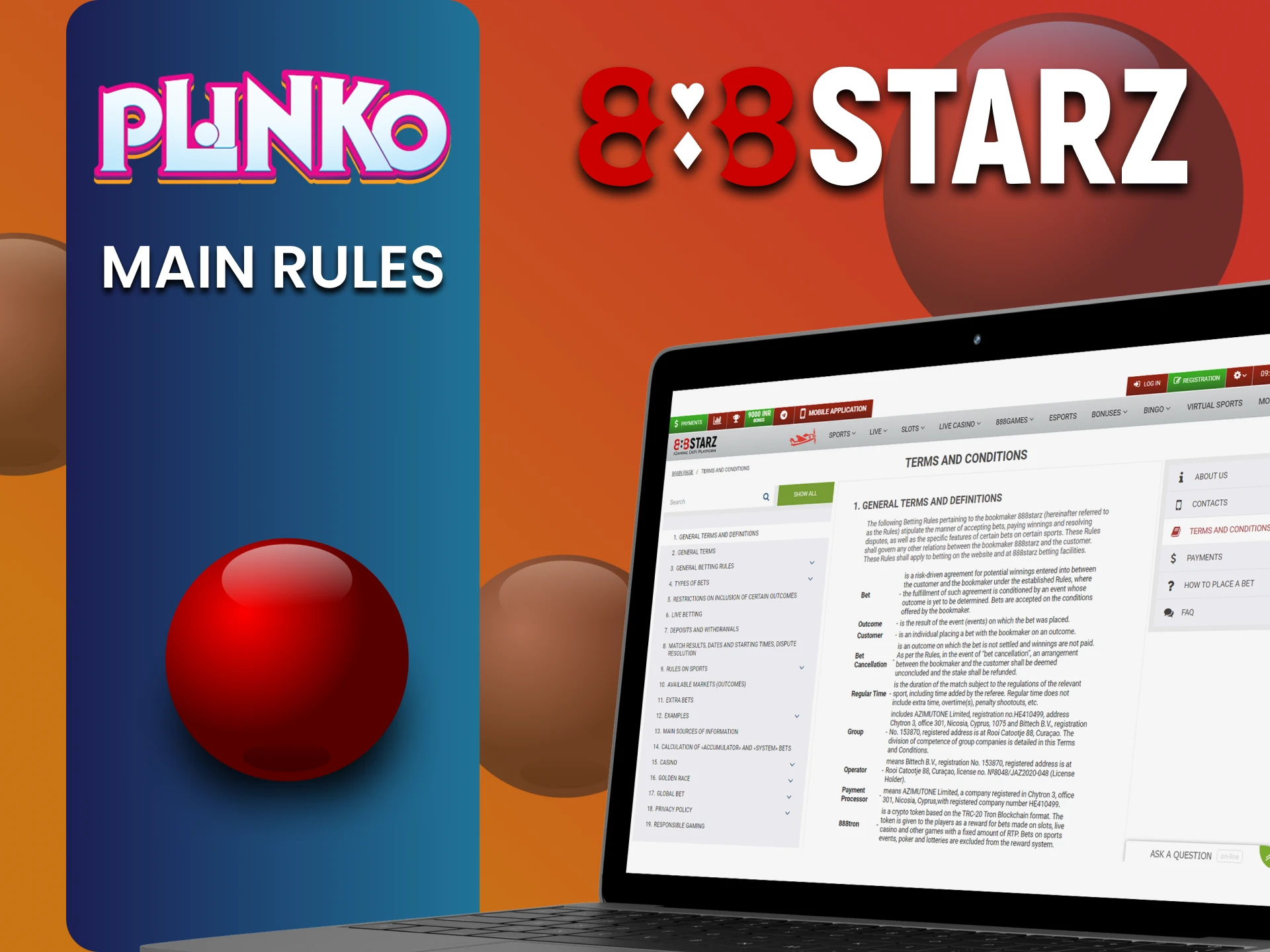 Learn the rules of the 888starz service for playing Plinko.