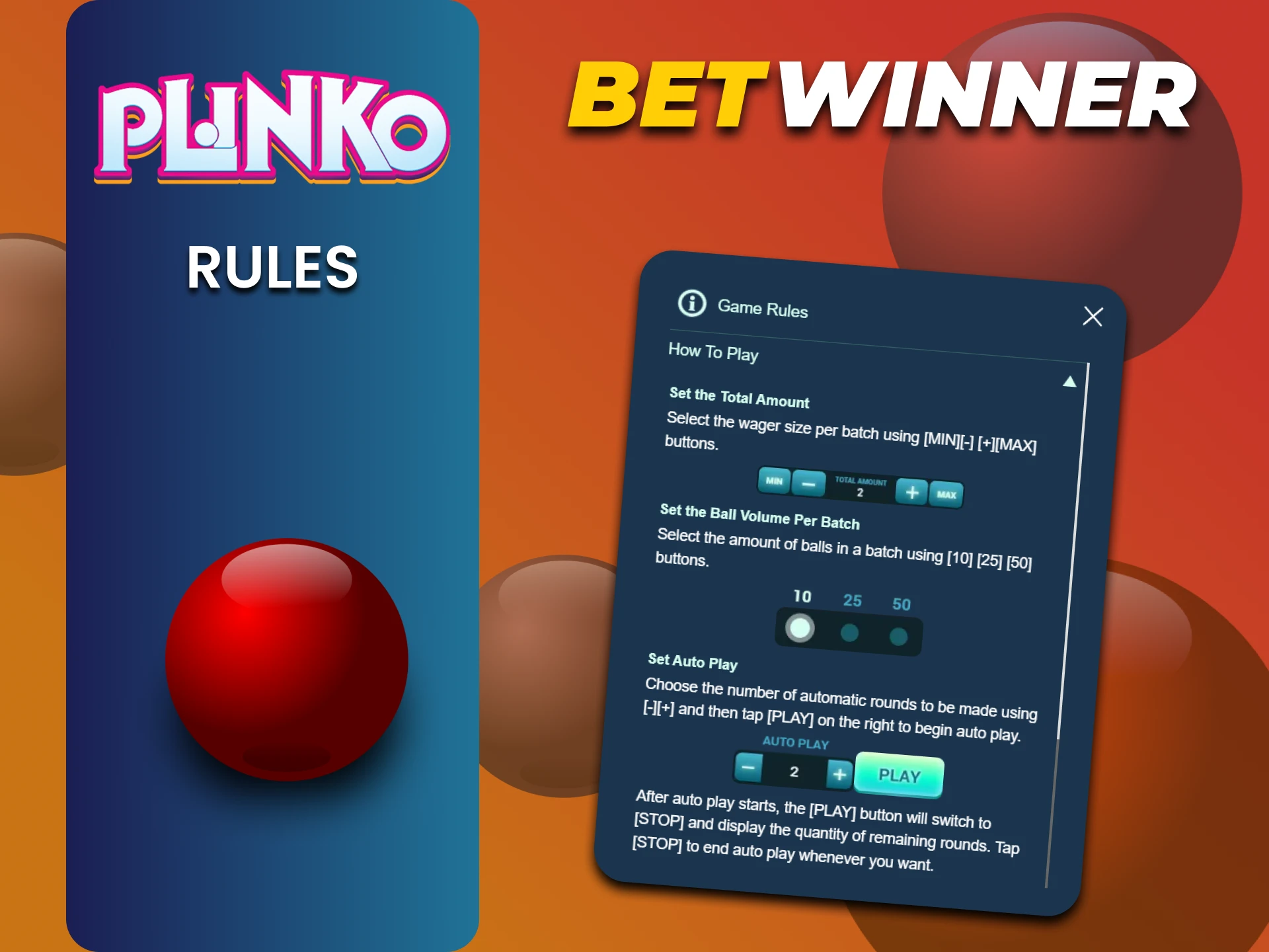 Learn the rules for winning Plinko at Betwinner.