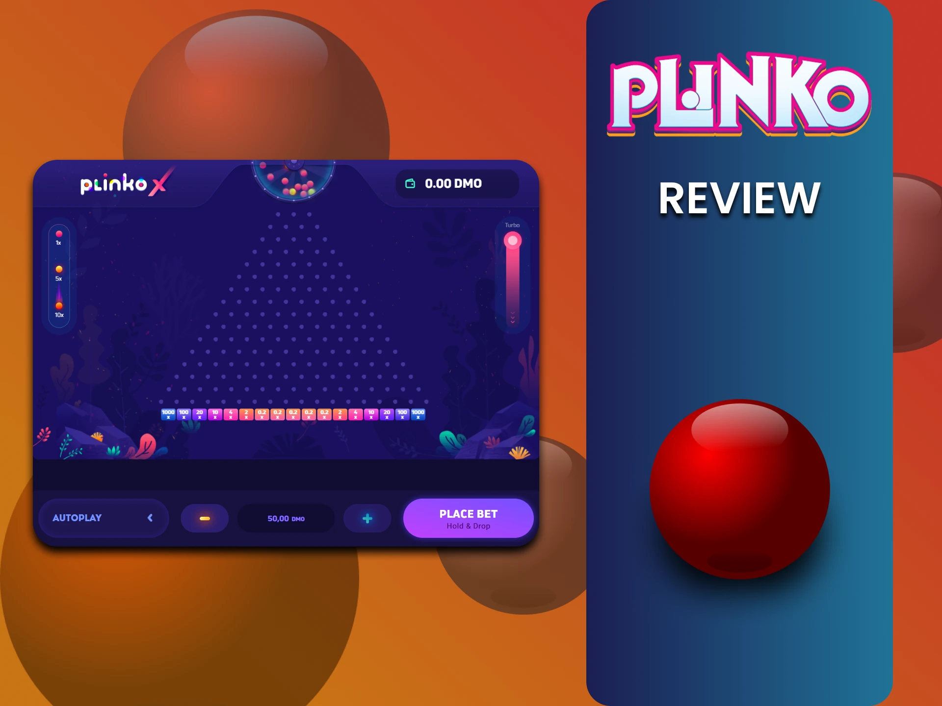 Find out all about the demo version of the Plinko game.