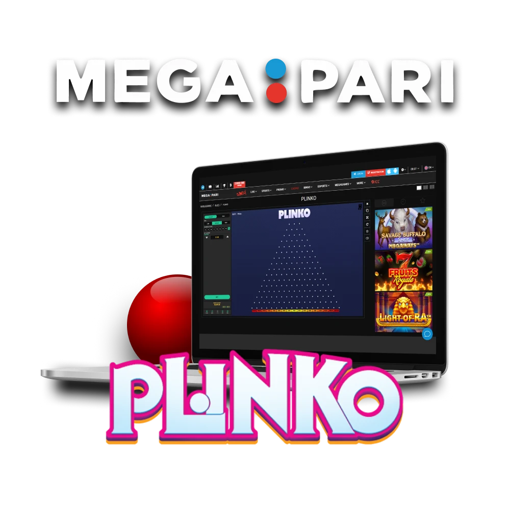 To play Plinko, choose the Megapari service.