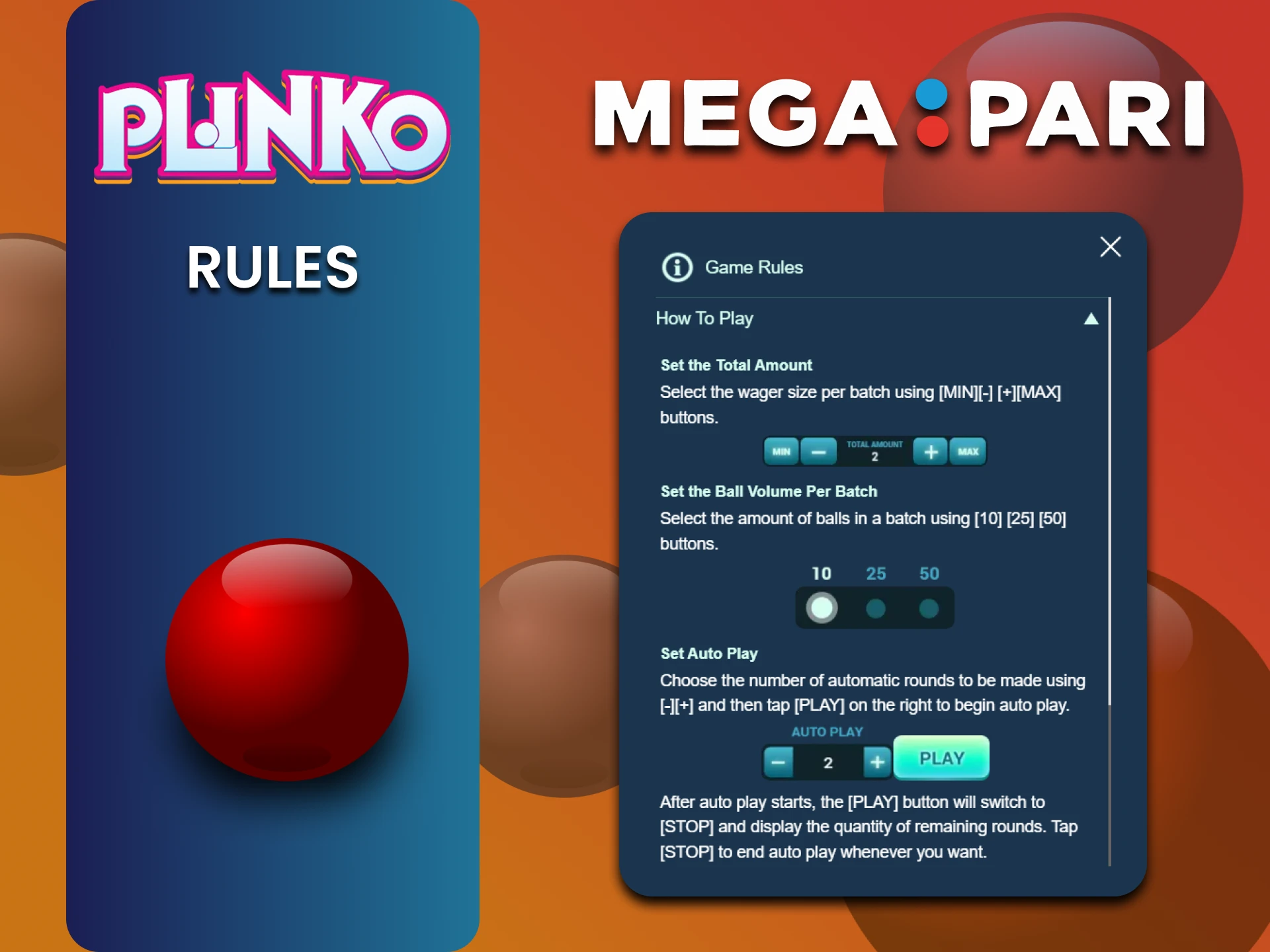 Learn the rules of playing Plinko on Megapari.