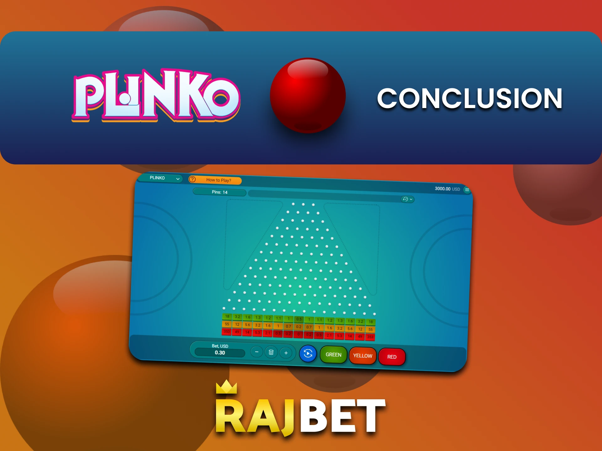 Rajbet is perfect for playing Plinko.