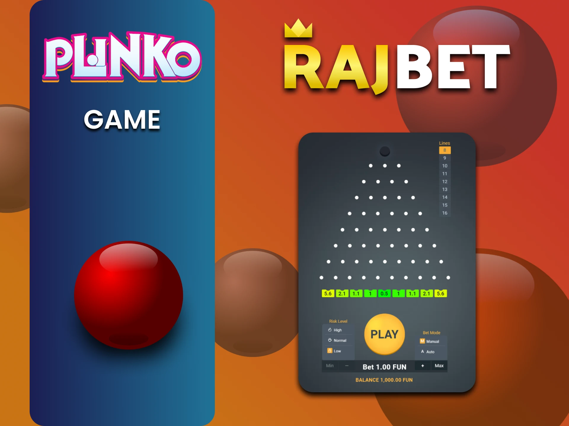 Find out all about Plinko at Rajbet.