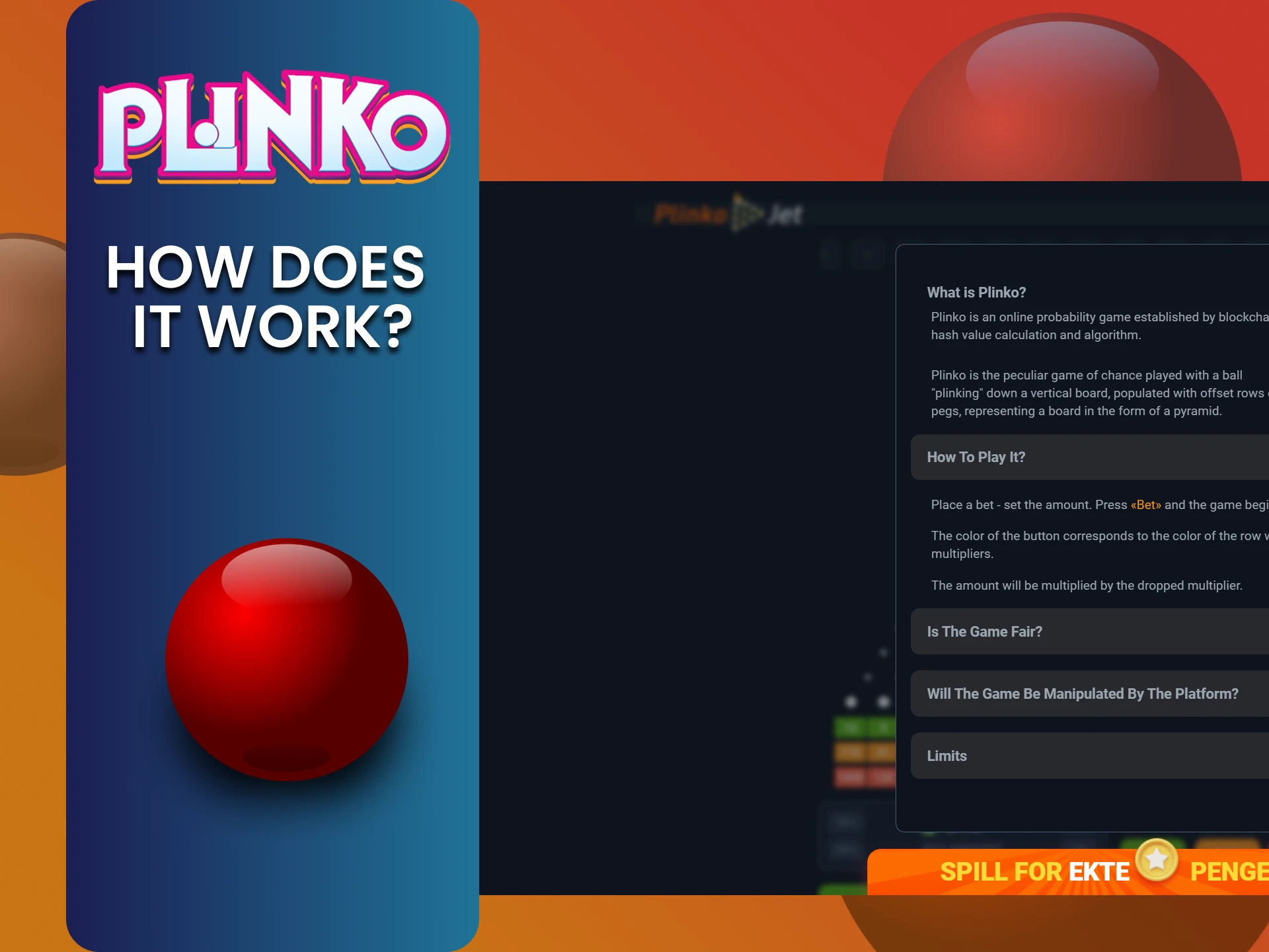 Find out how the Plinko game works.