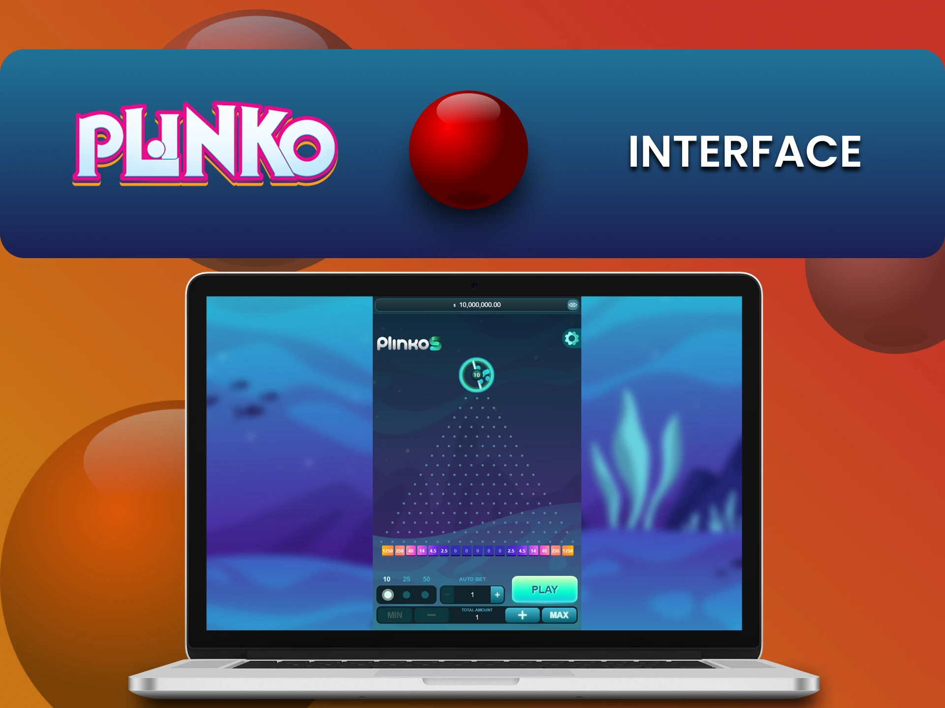 Explore the Plinko game interface.