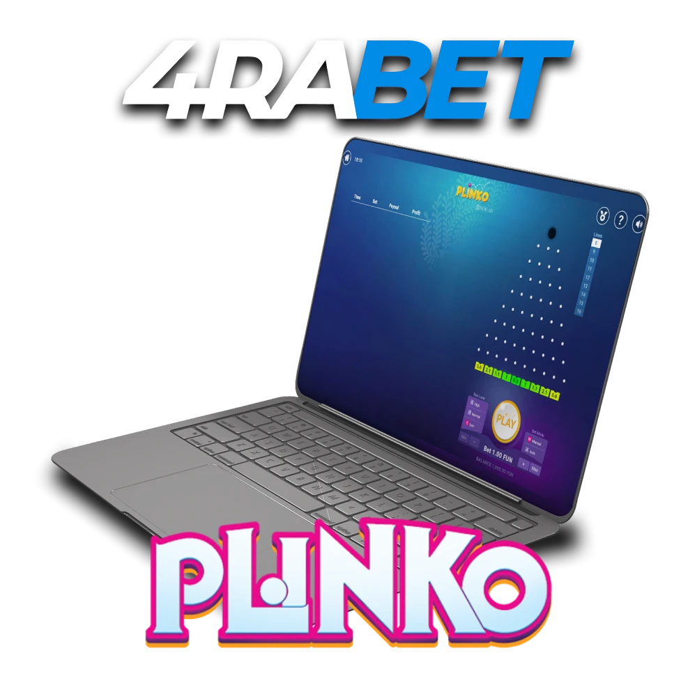 To play Plinko, choose the 4rabet service.