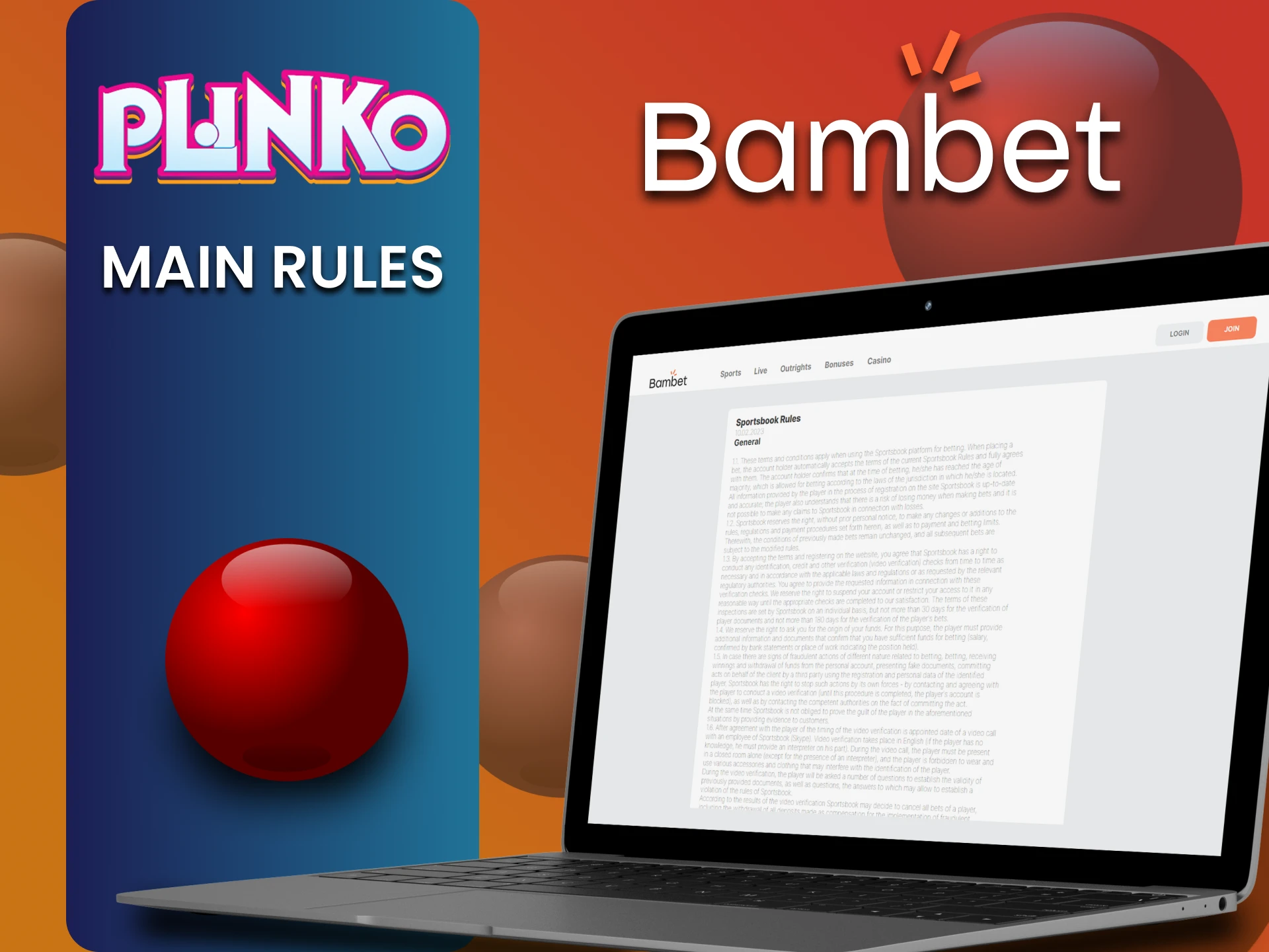 You need to know the rules of the Bambet website to play Plinko.