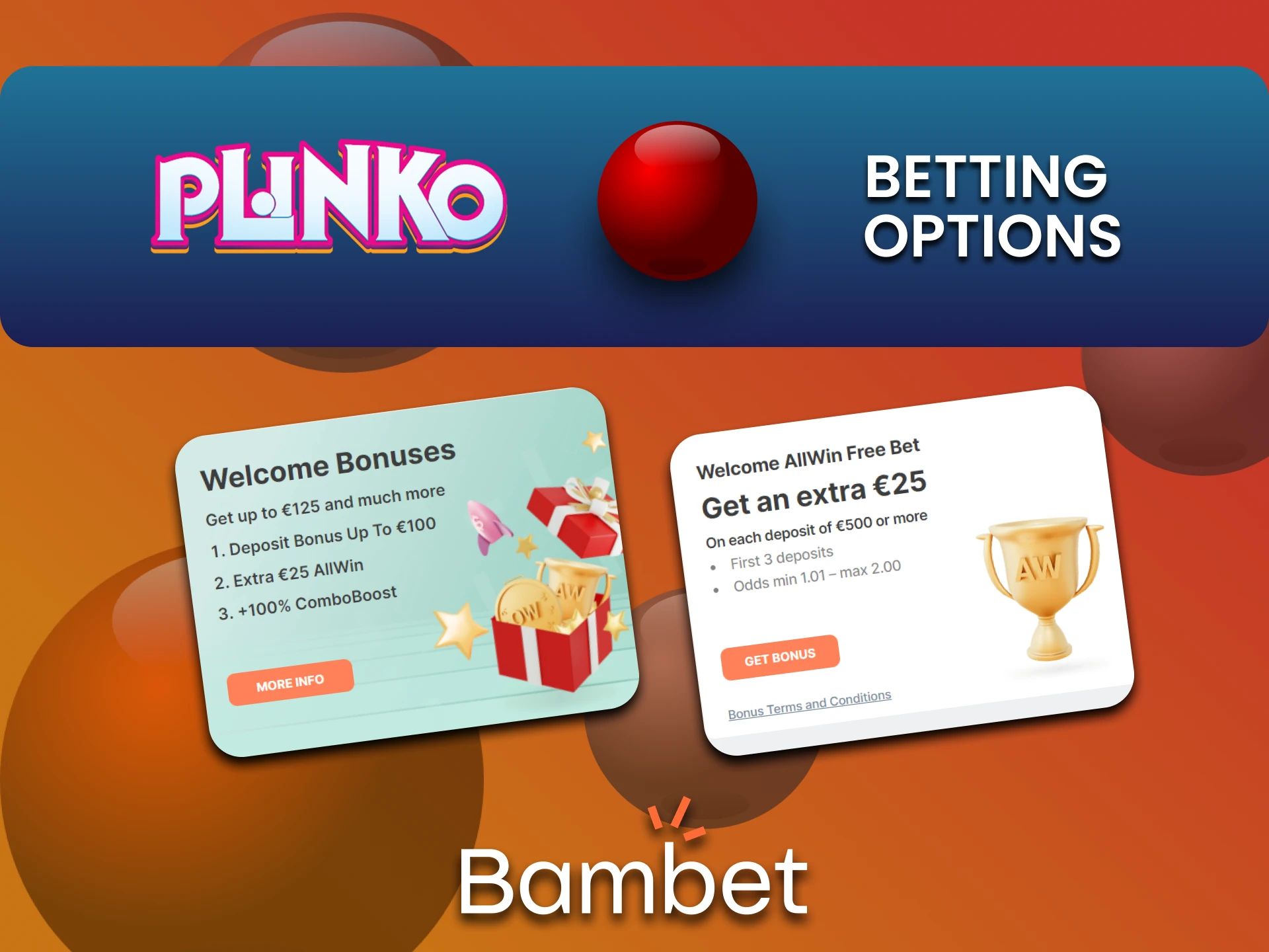 Get a bonus for playing Plinko from Bambet.