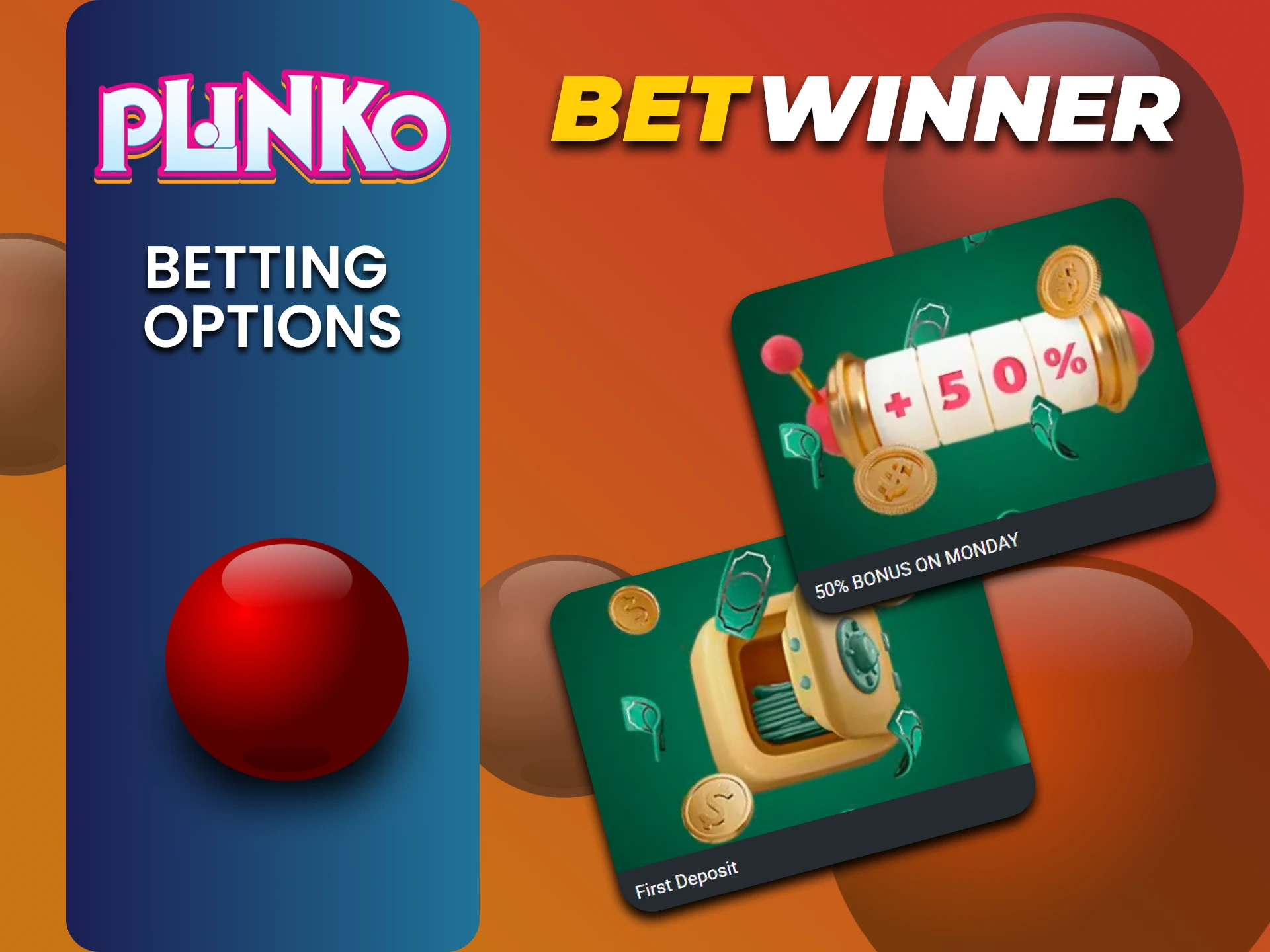 Get a bonus for playing Plinko from Betwinner.