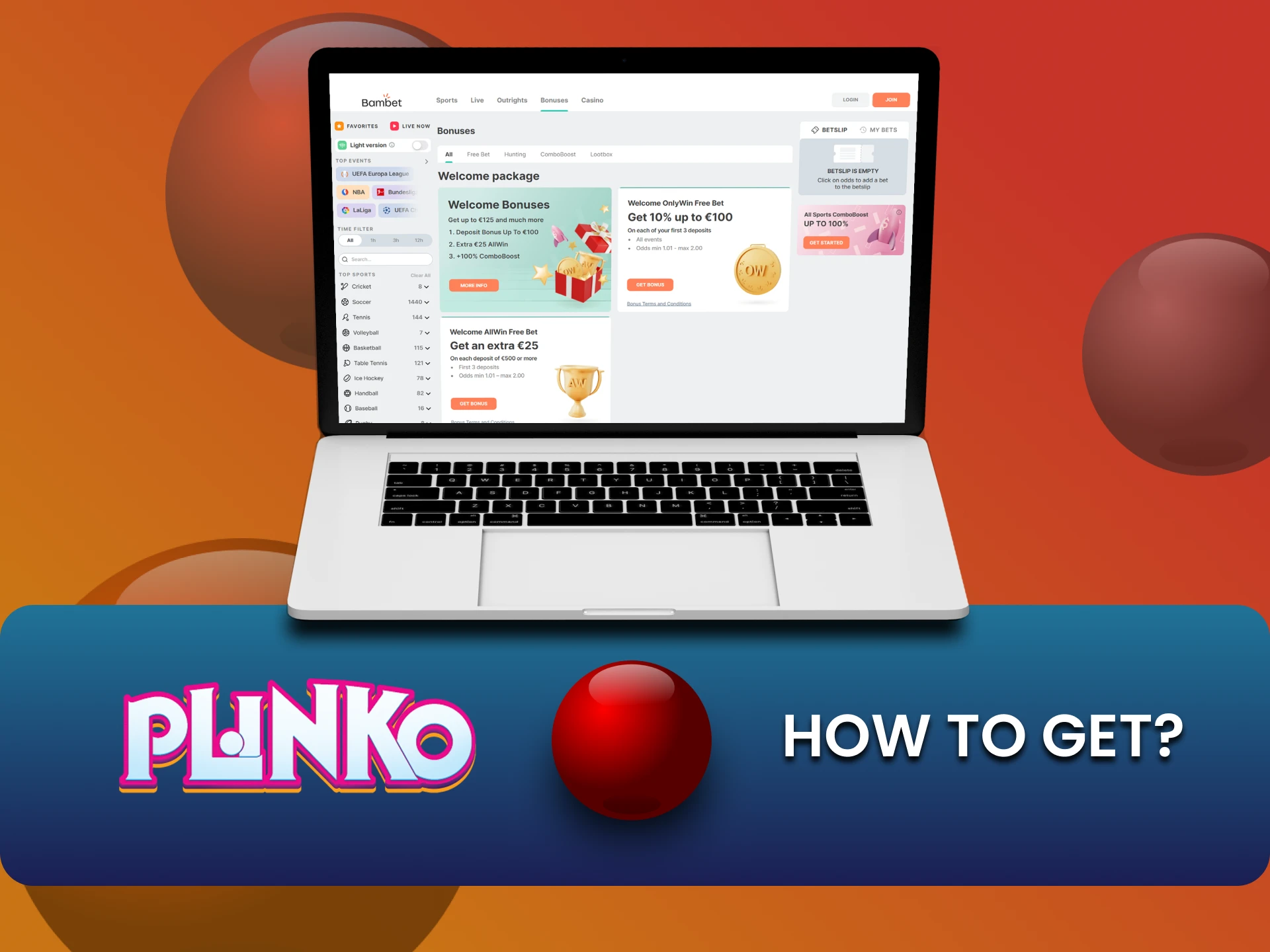 Find out how to get bonuses for playing Plinko.