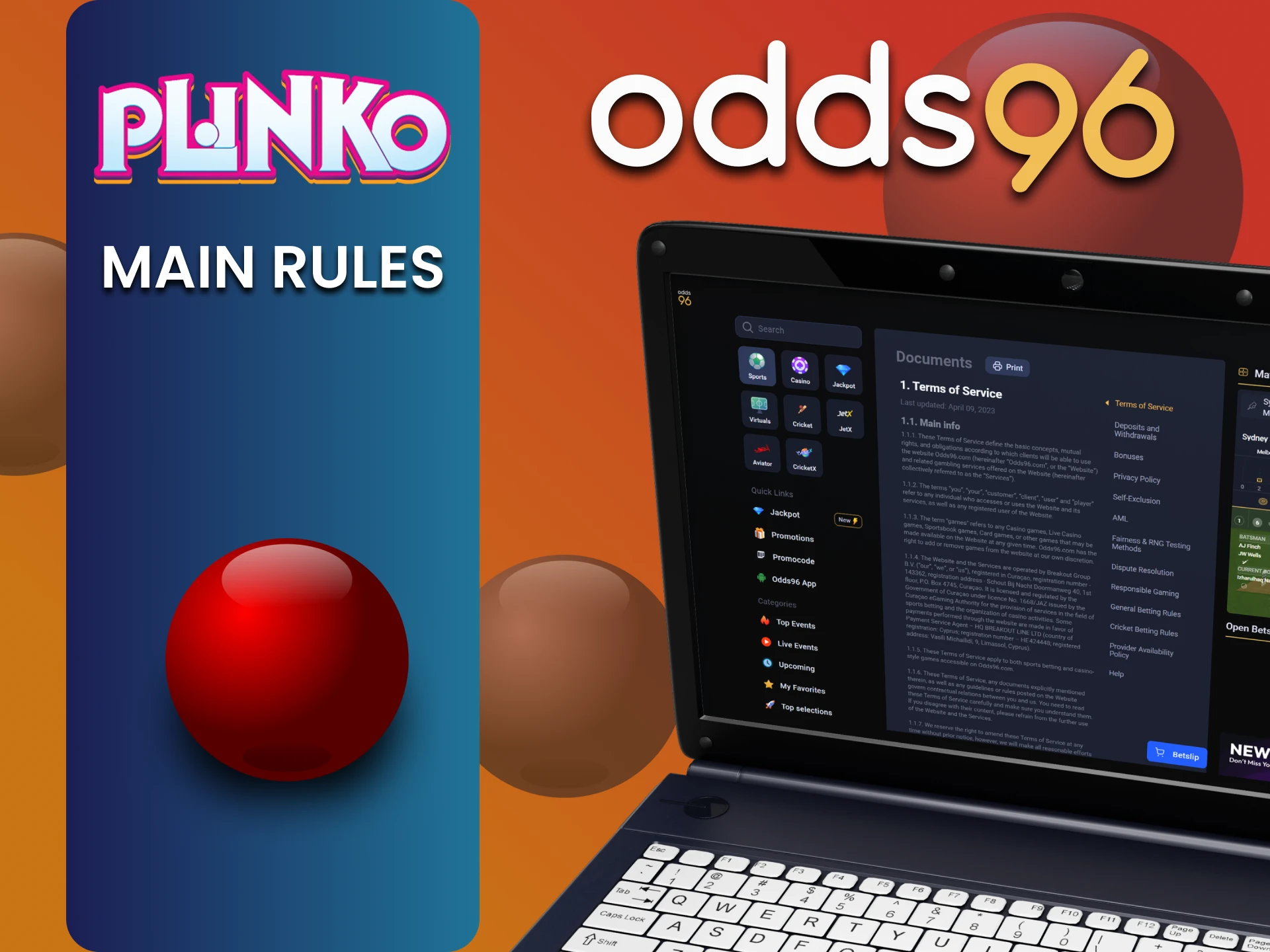 You need to know the rules of the odds96 website to play Plinko.