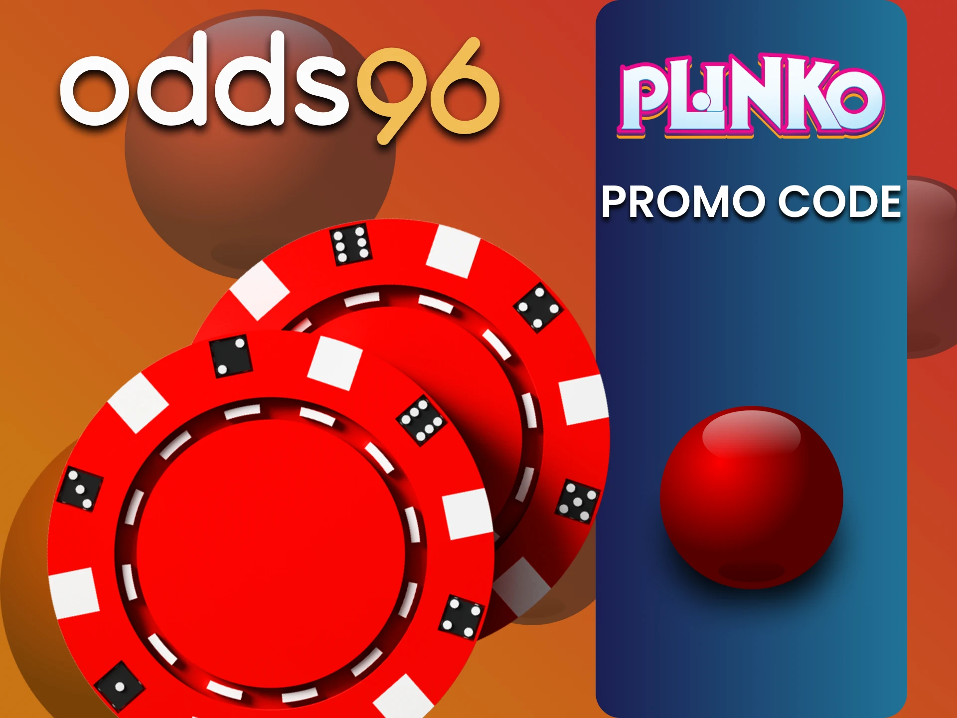 Enter bonus code from odds96 for Plinko.