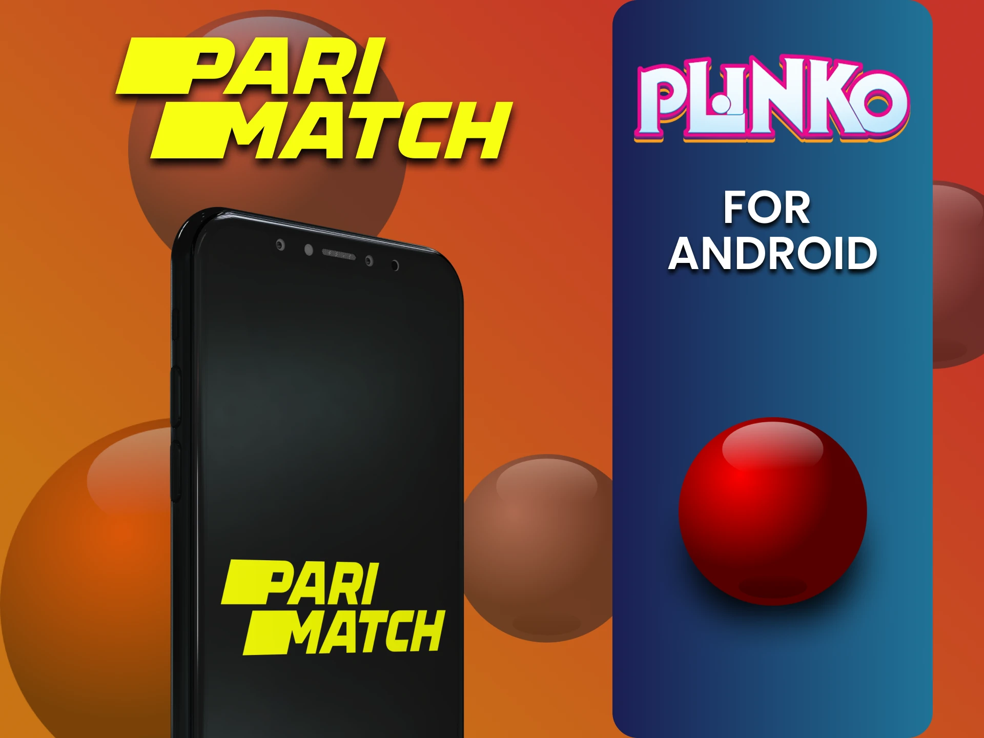 Install the Parimatch app on Android to play Plinko.