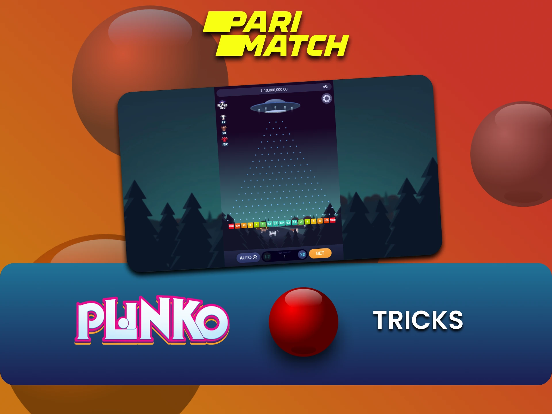 Find out tricks for winning Plinko on Parimatch.
