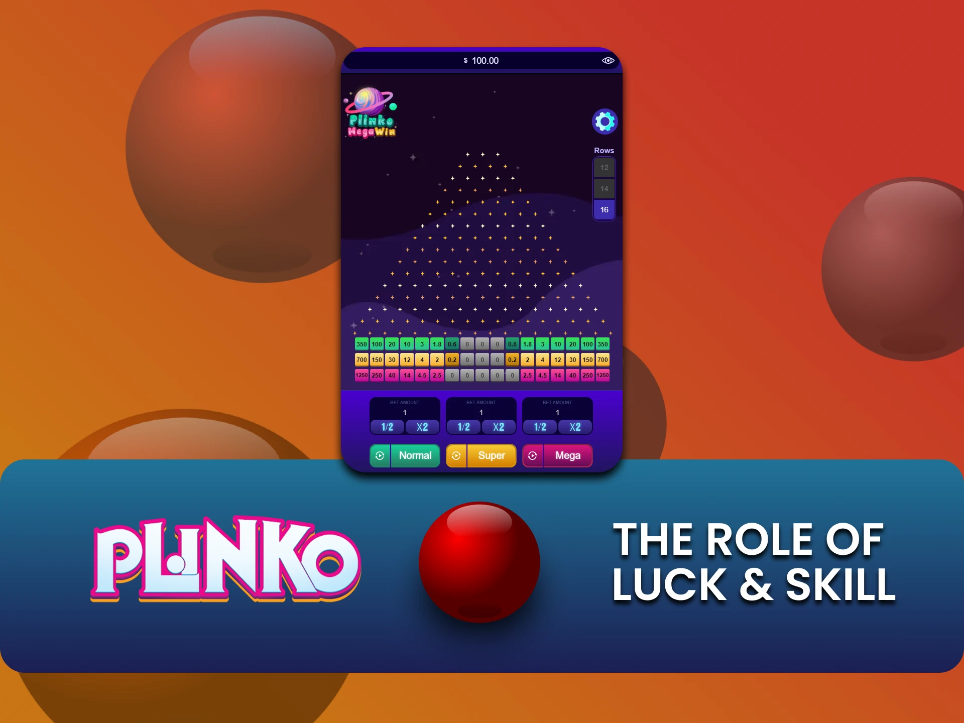 Find out what determines victory in the Plinko game.