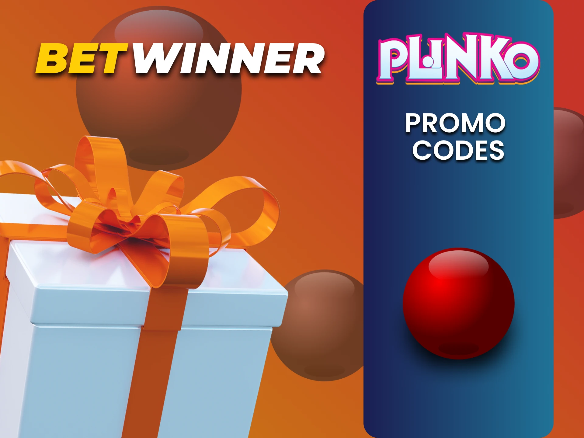Betwinner gives a bonus for playing Plinko if you use a promo code.