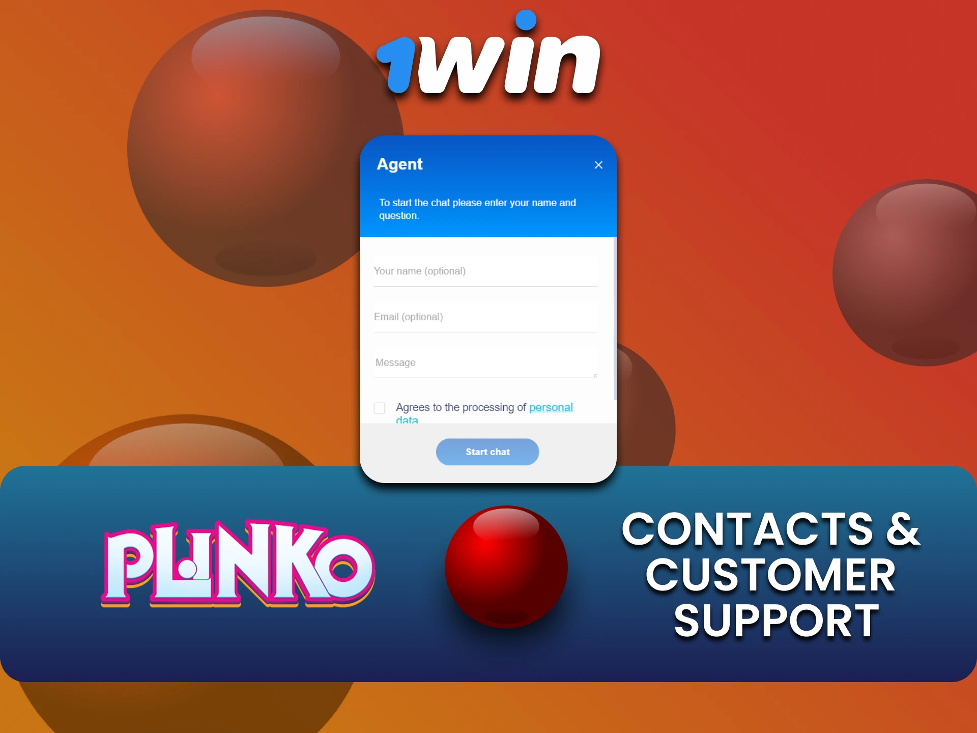 Find out how to contact the 1win team regarding the Plinko game.