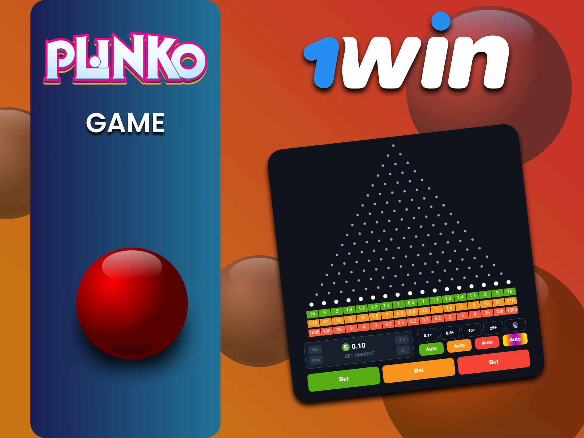 Find out everything about the Plinko game on 1win.