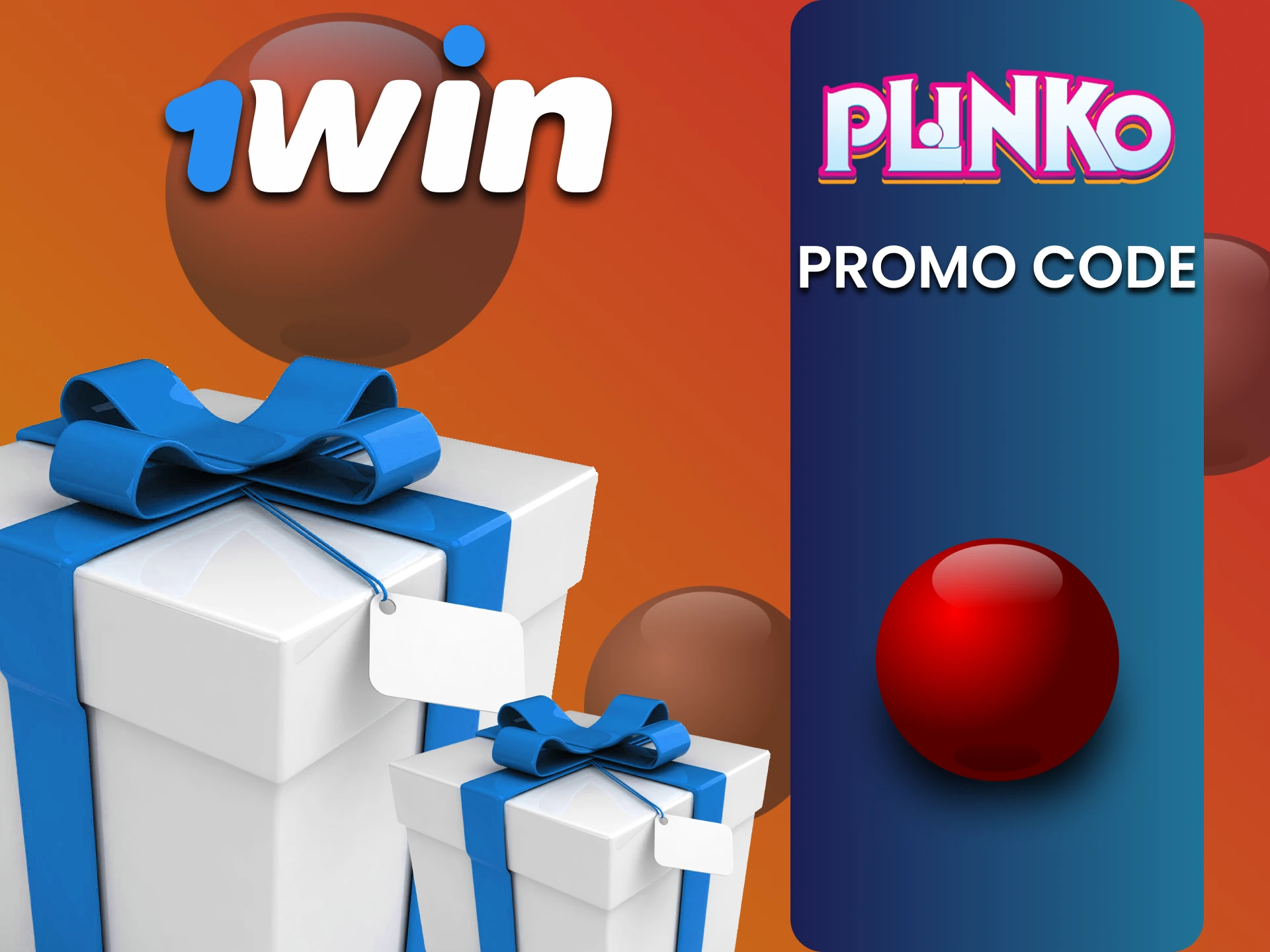Enter the bonus code from 1win for Plinko.