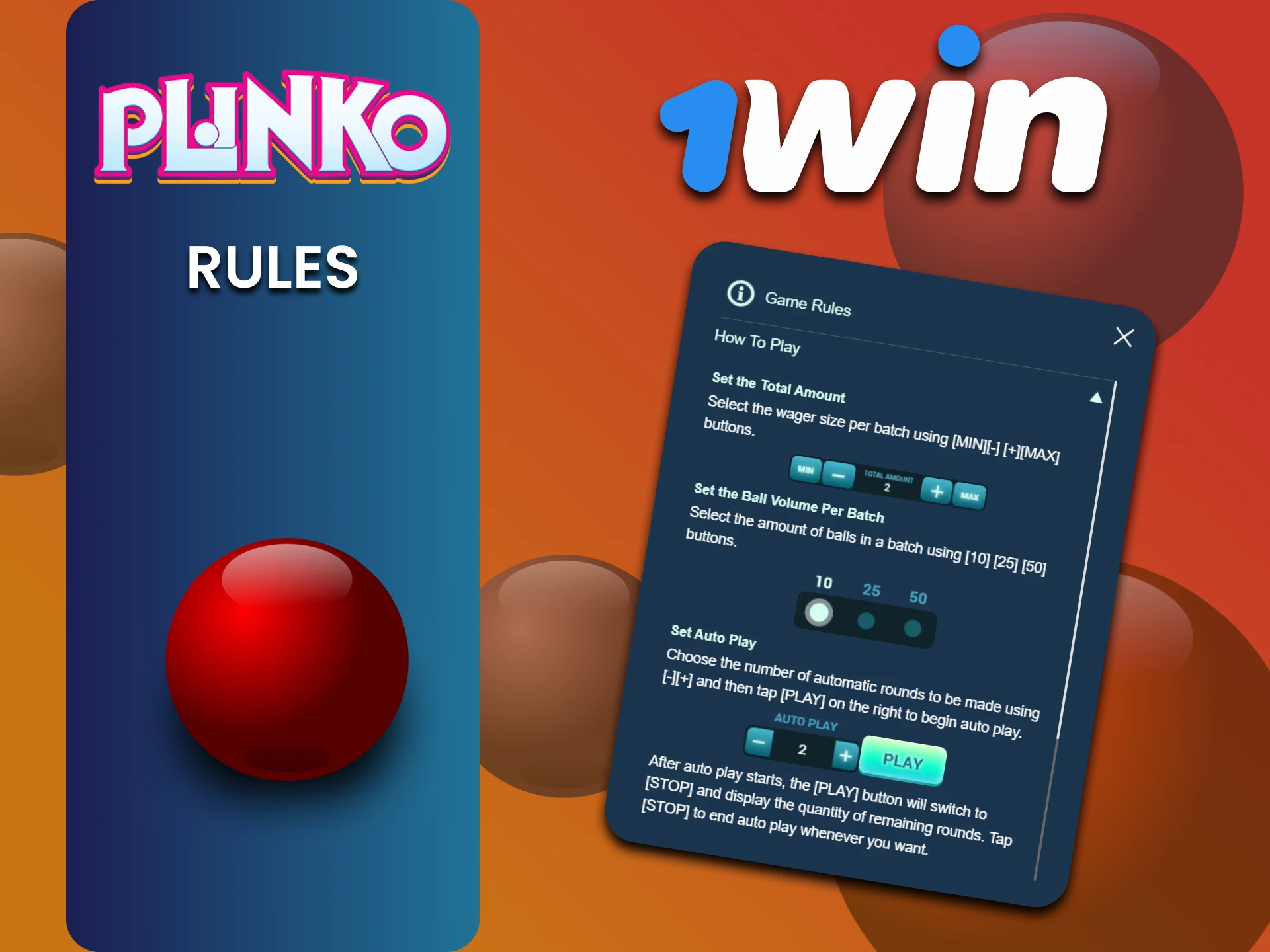 Find out about the rules of the Plinko game on 1win.