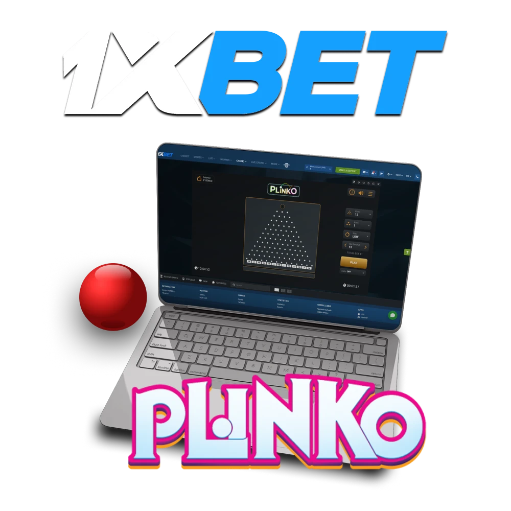 To play Plinko, choose the 1xbet service.