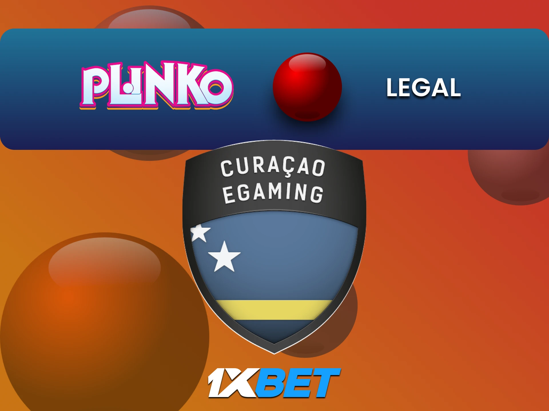 1xbet is legal to play Plinko.