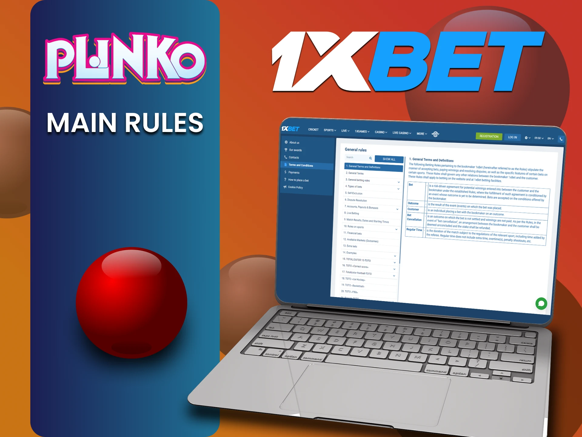 We will tell you about the rules for using 1xbet to play Plinko.