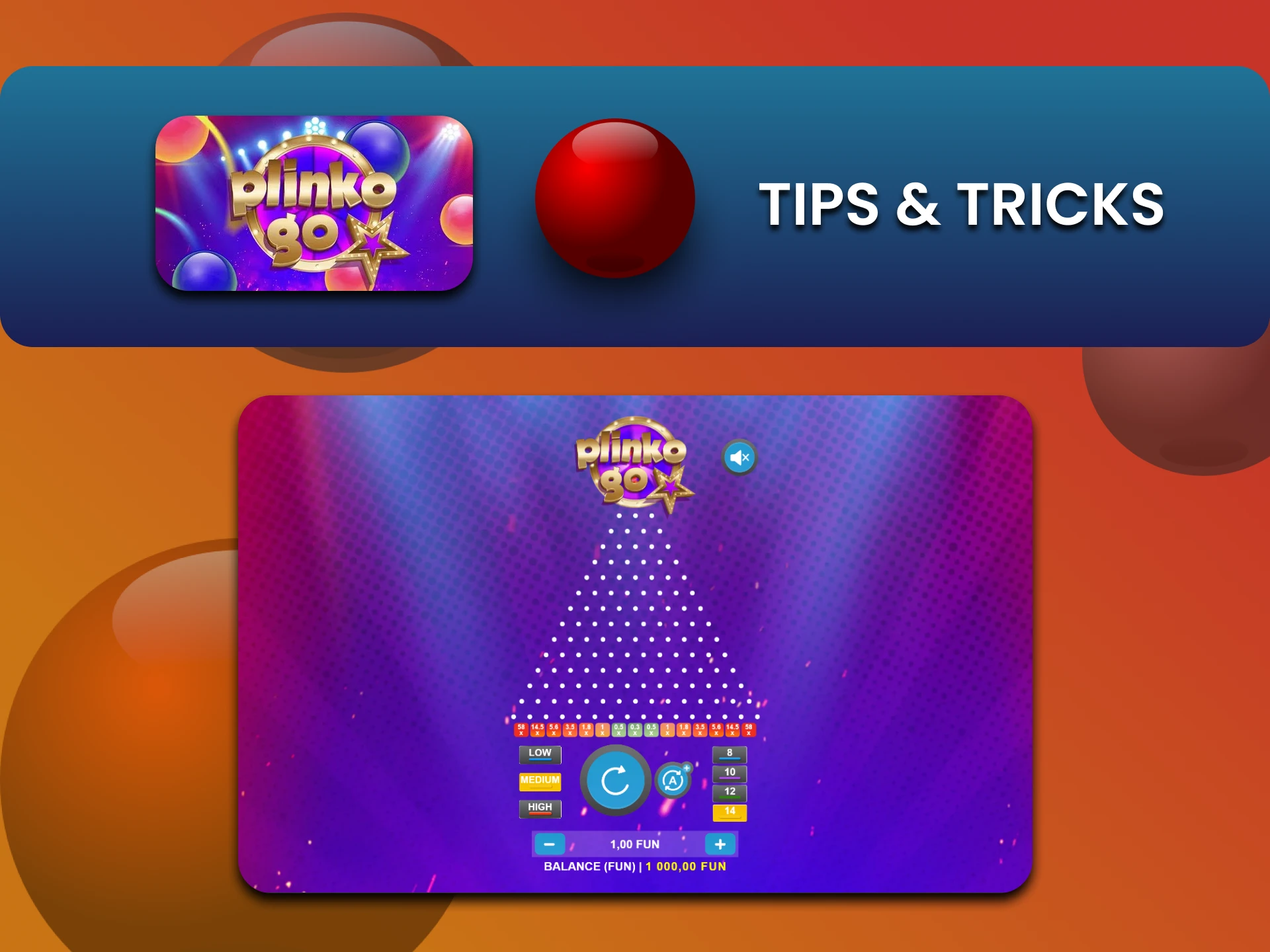 Learn tips and tricks from other players to win Plinko Go.