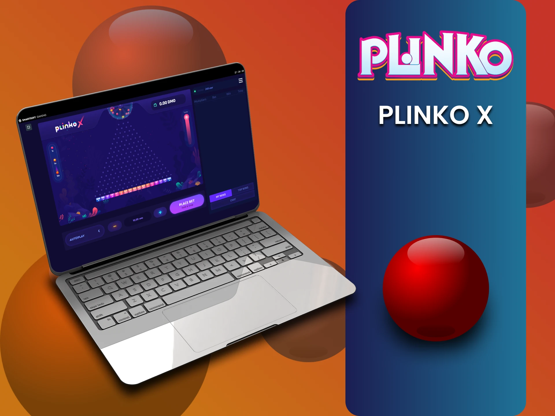 Play Plinko X game.