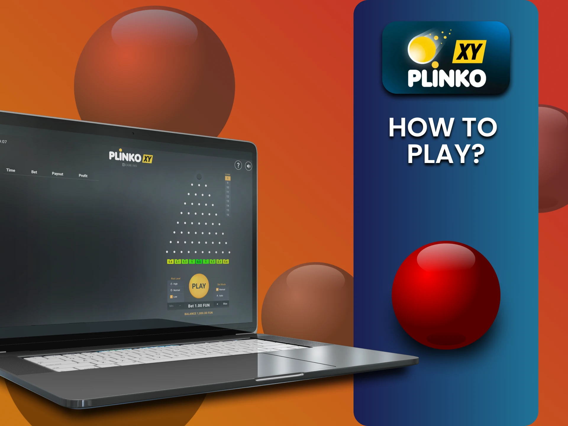 Find out how to start playing Plinko XY.