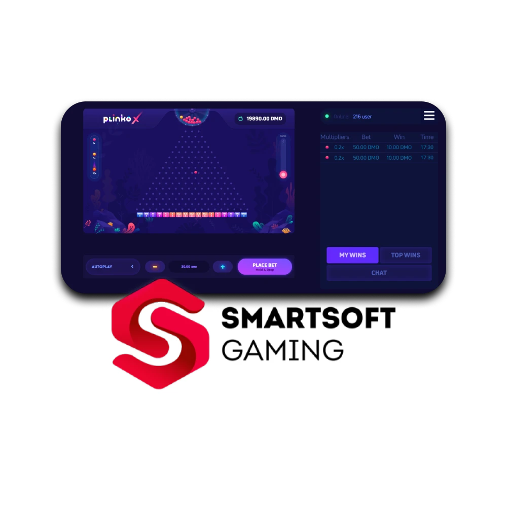 Find out everything about the Plinko X game provider Smartsoft.