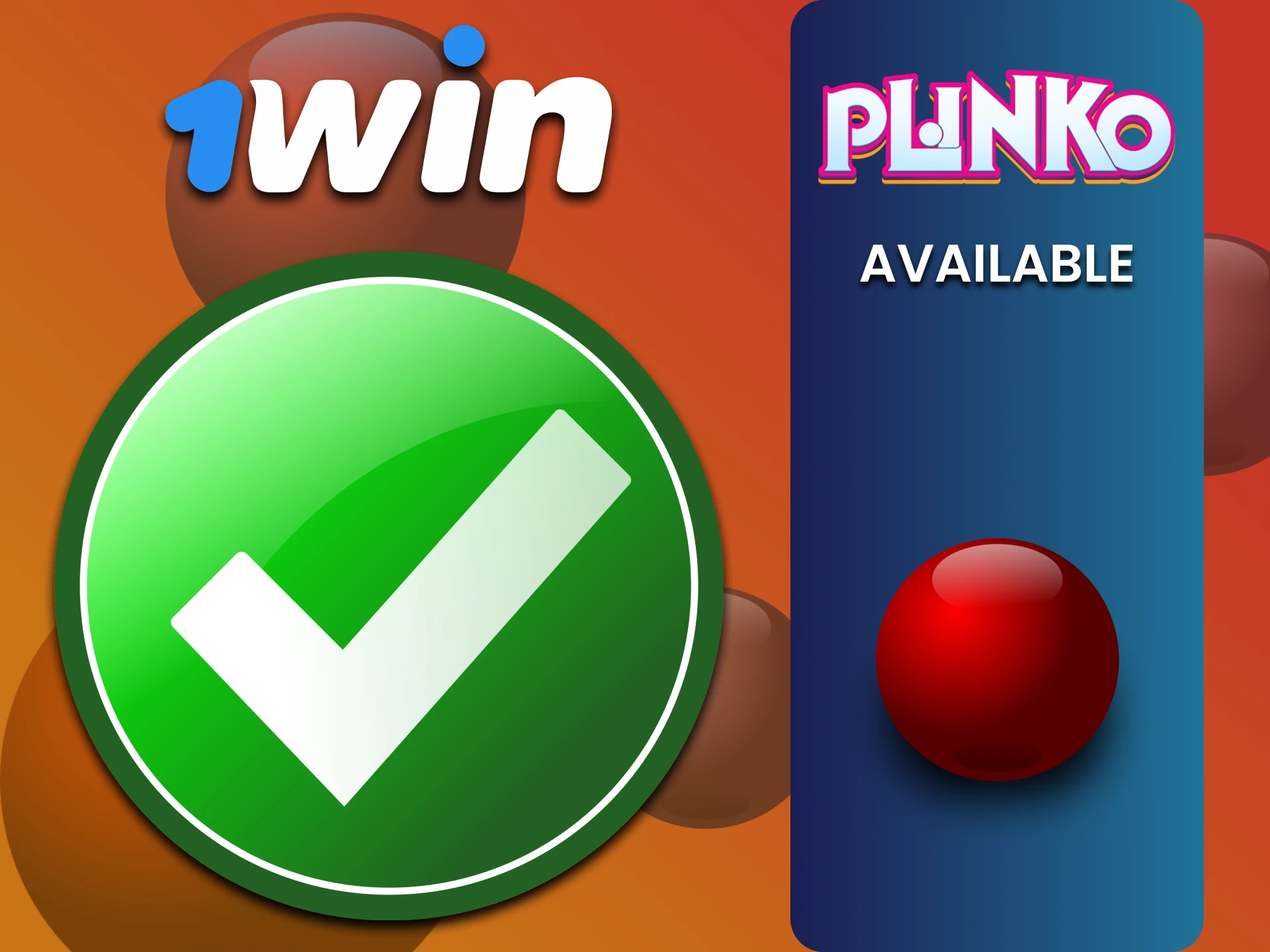 Choose your Plinko option from those available on the 1win website.
