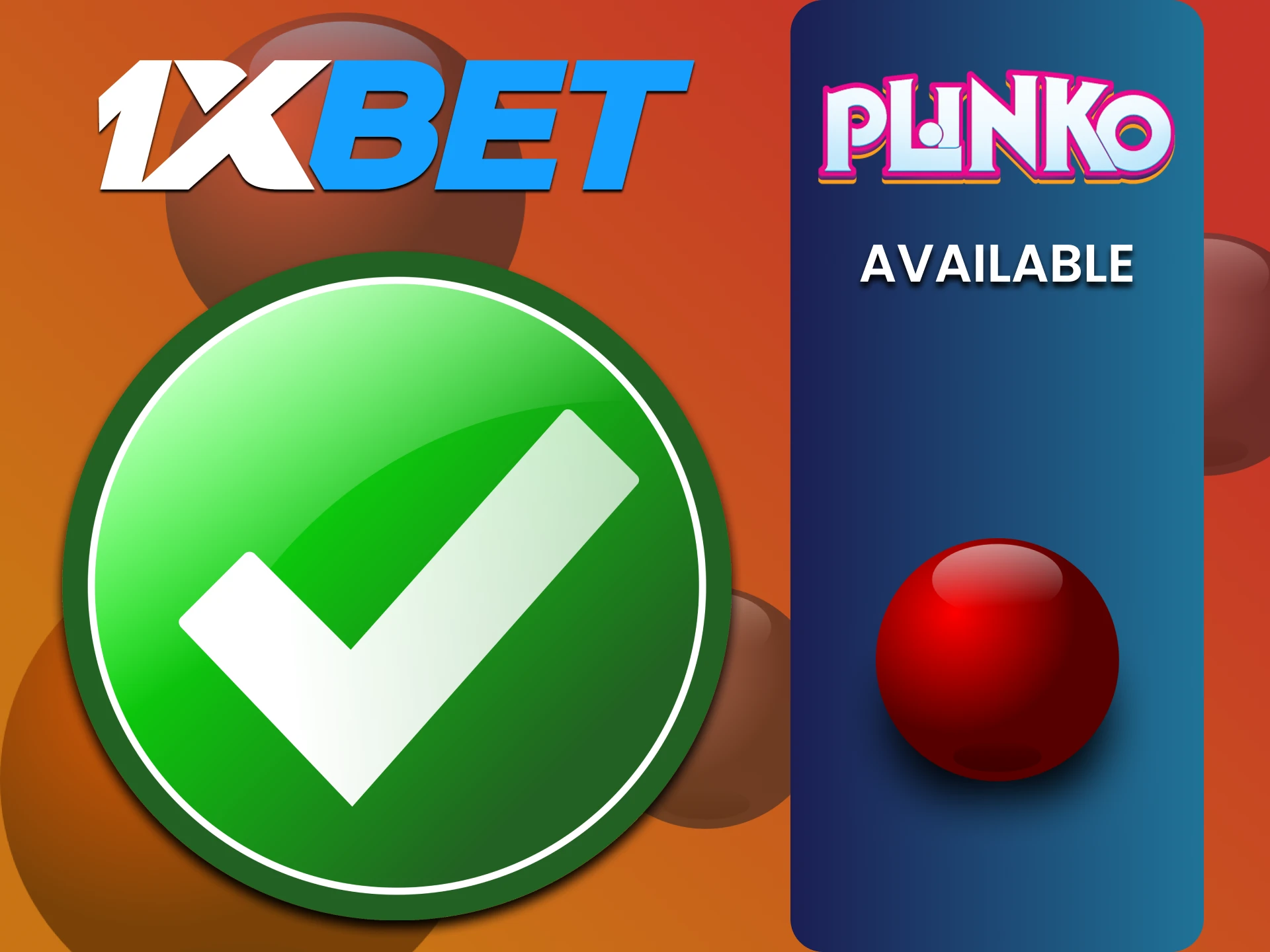 Choose your Plinko option from those available on the 1xbet website.