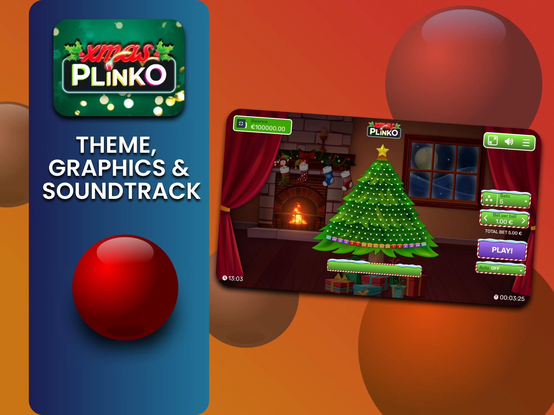 We will talk about the visual part of the Plinko Xmas game.