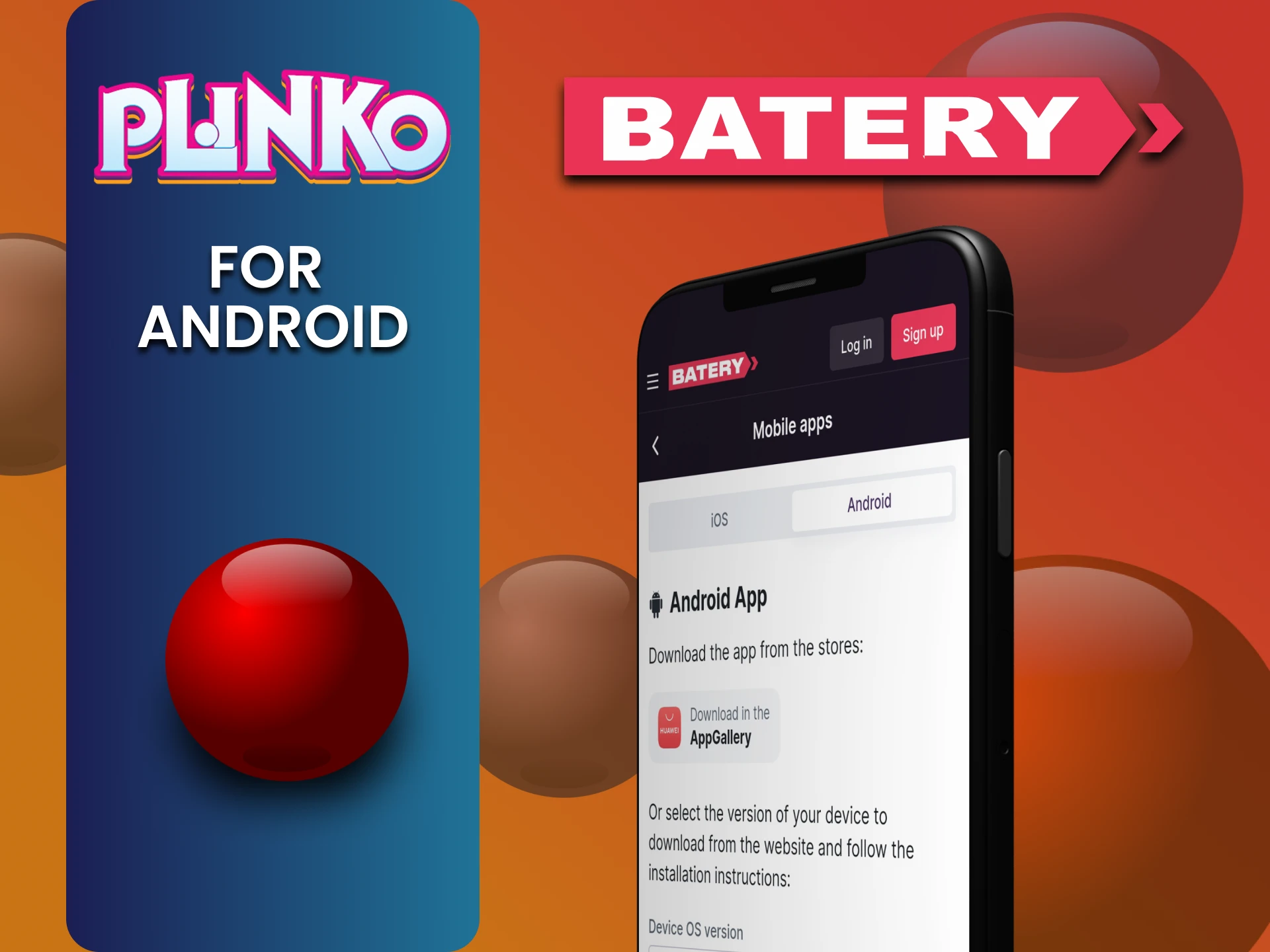 Install the Batery app on Android to play Plinko.