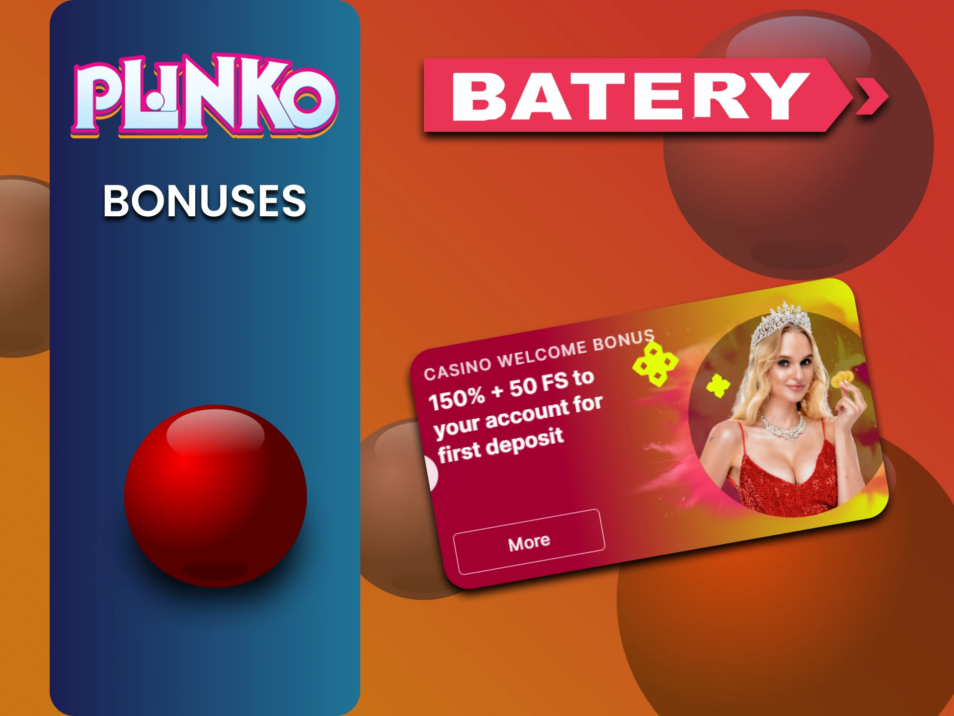 Use bonuses to play Plinko from Batery.
