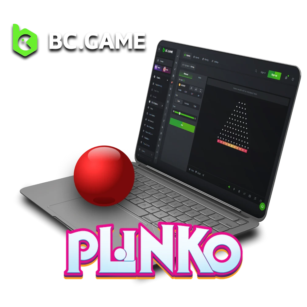 To play Plinko, choose the BCGame website.