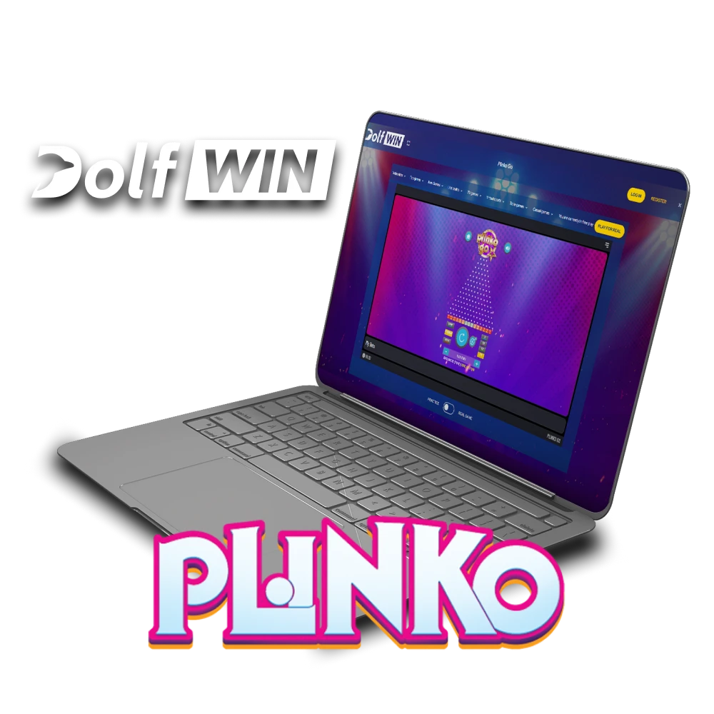 To play Plinko, choose the Dolfwin website.