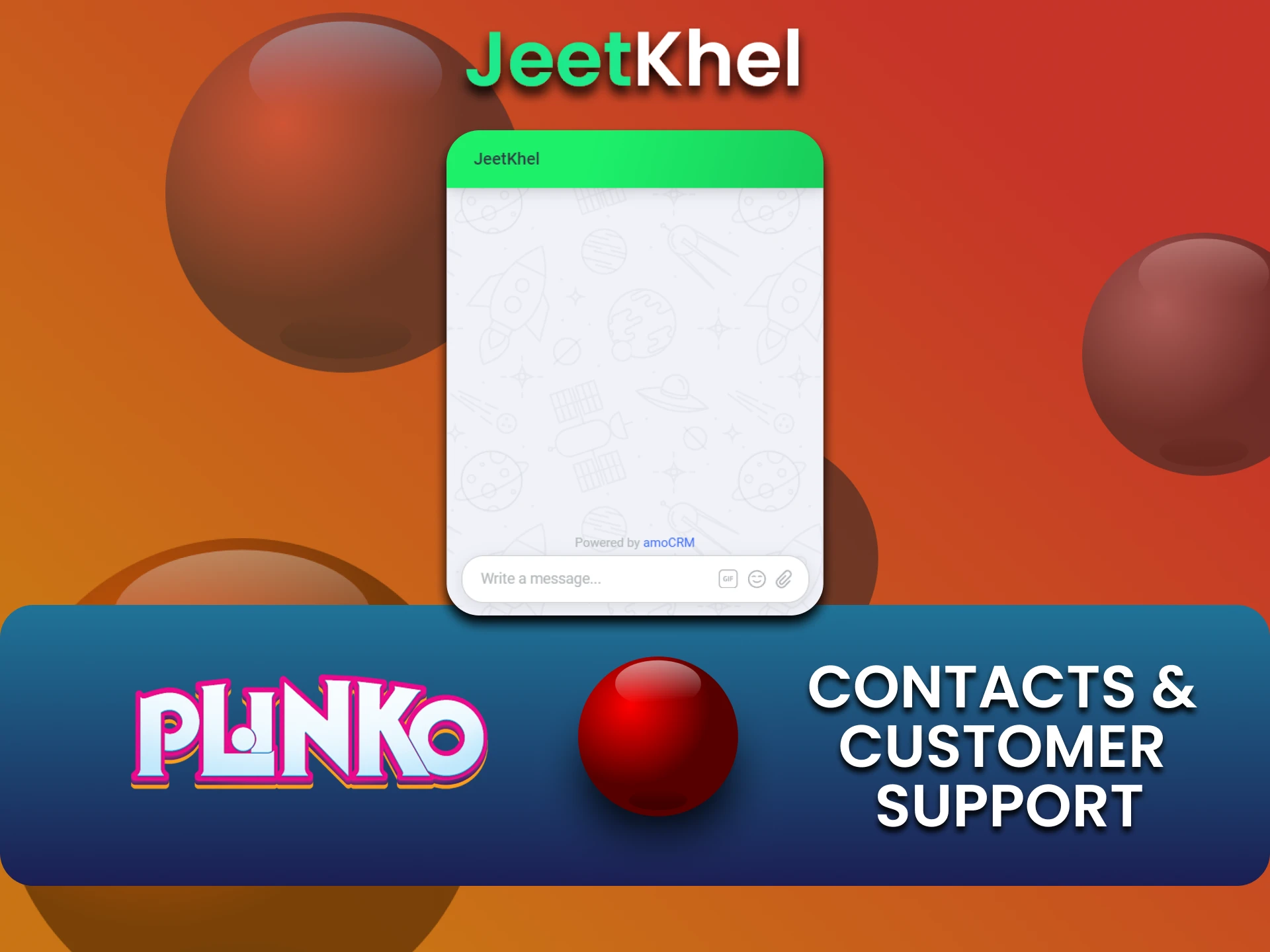 You can contact the JeetKhel team in one of the convenient ways.