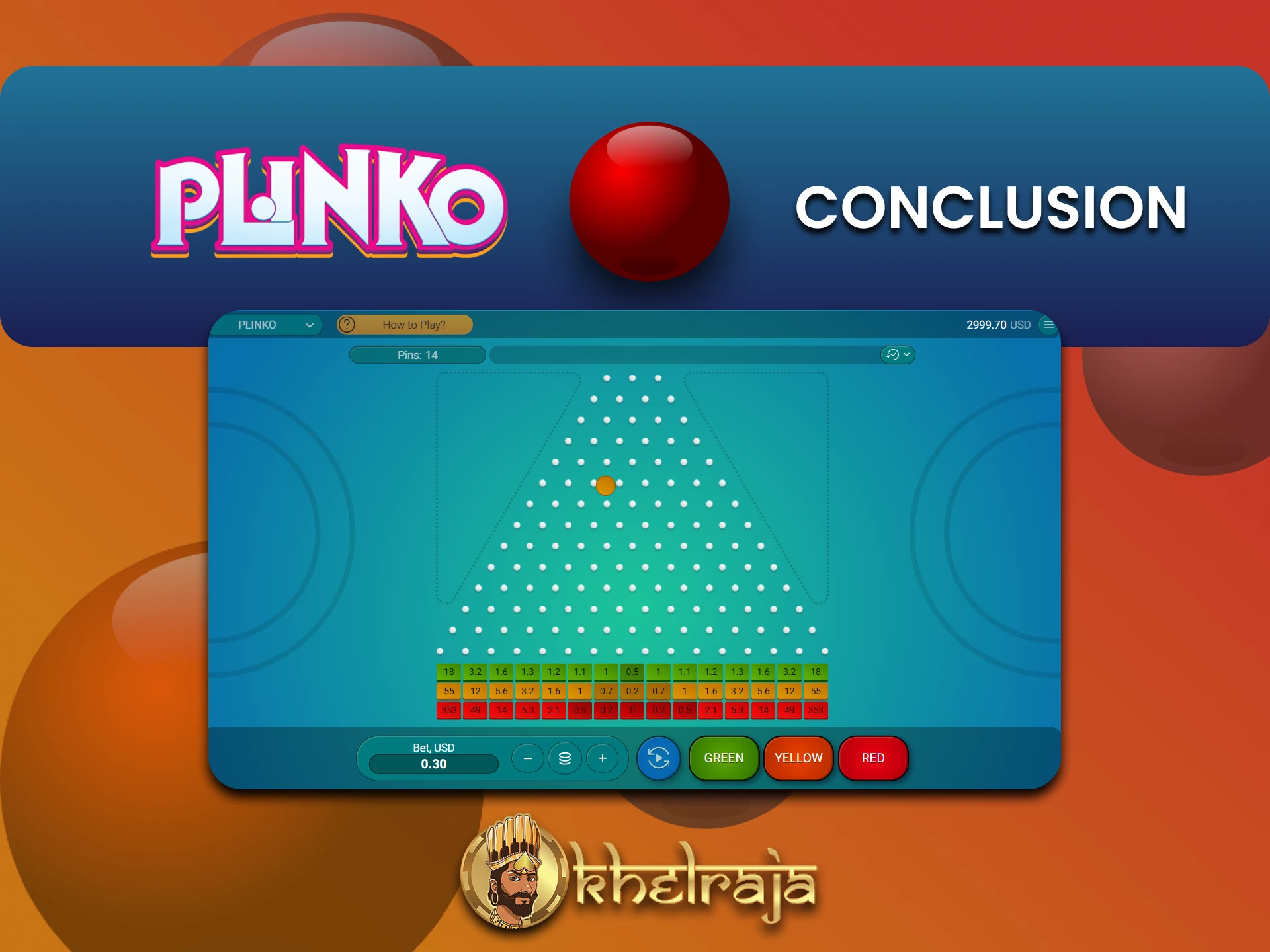 Khelraja is the right choice for Plinko.