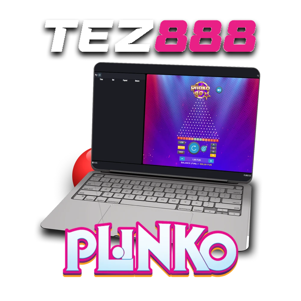 To play Plinko, choose the Tez888 website.