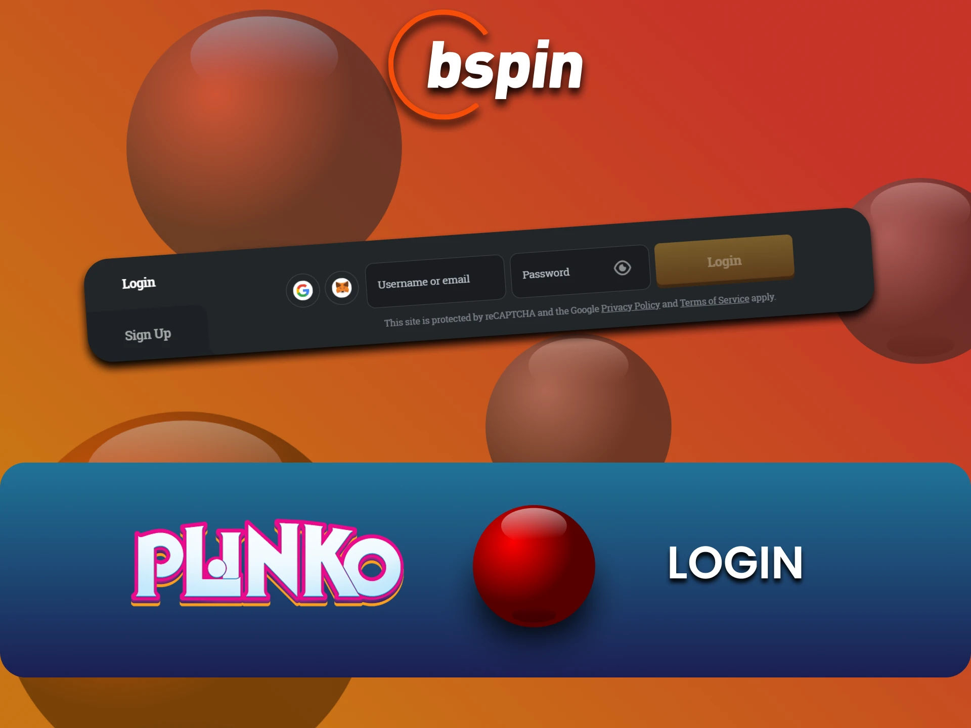 By logging into your Bspin account you can play Plinko.