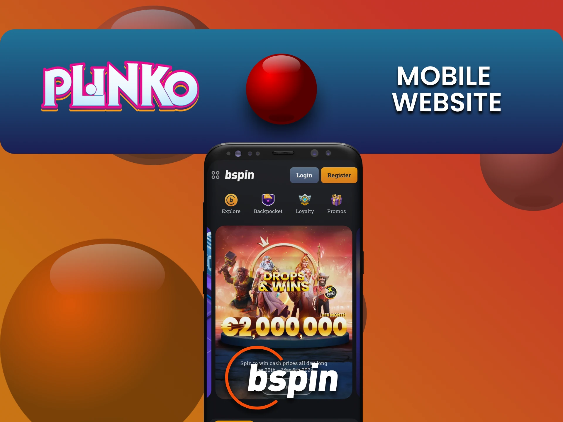 Phone is one of the ways to play Plinko on the Bspin website.