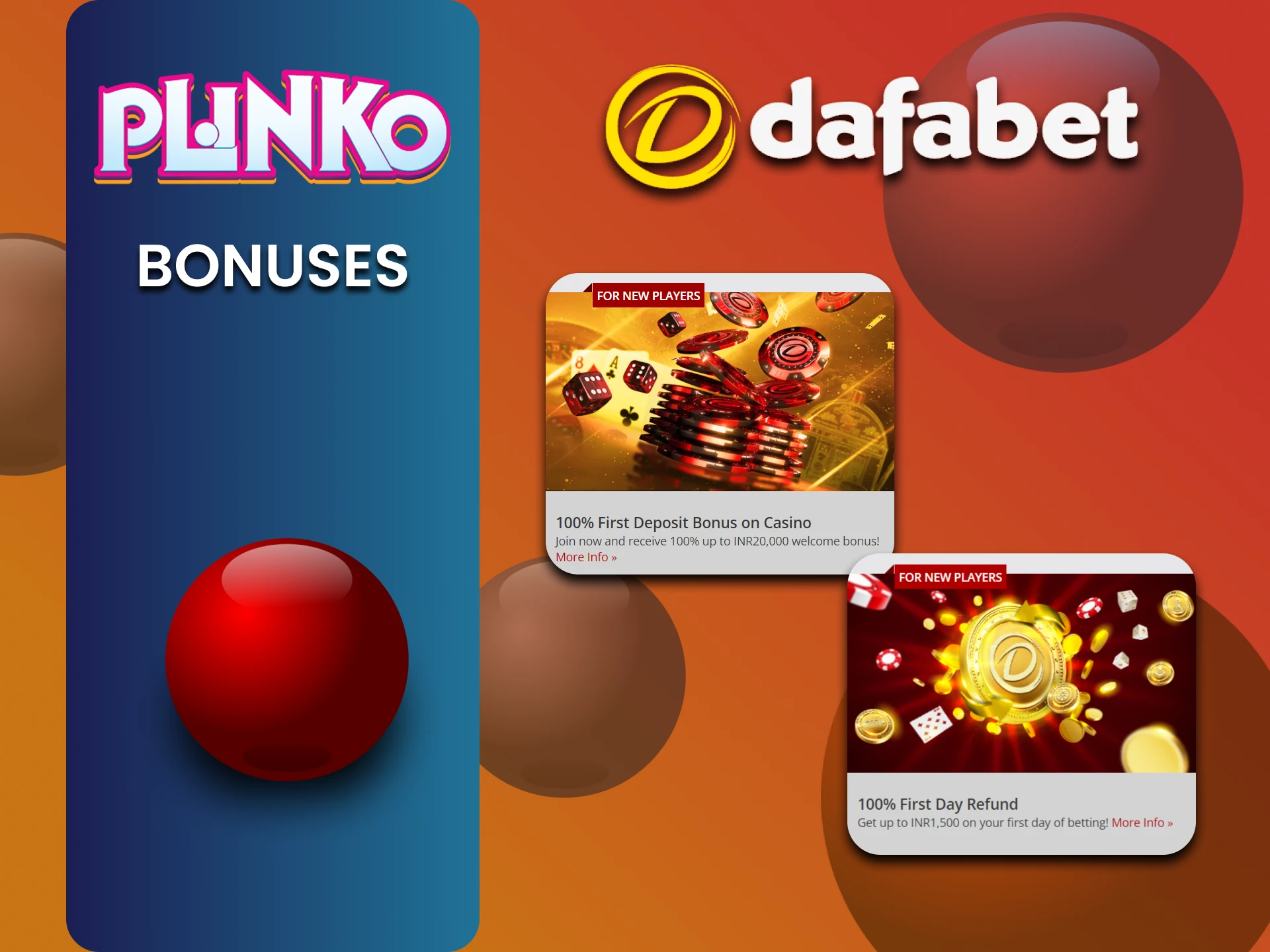 Use bonuses for Plinko from Dafabet.