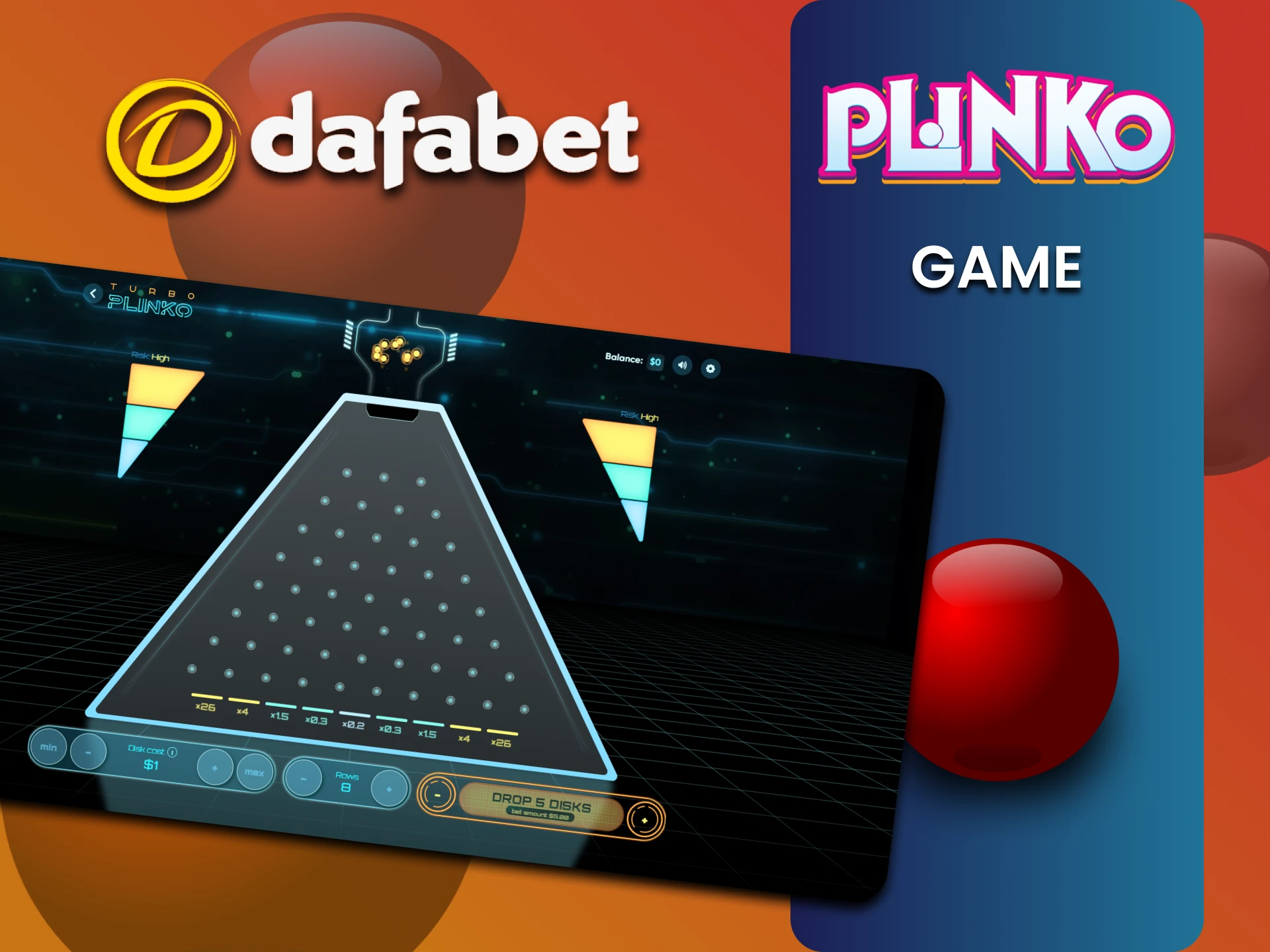 We will talk about the Plinko game on Dafabet.