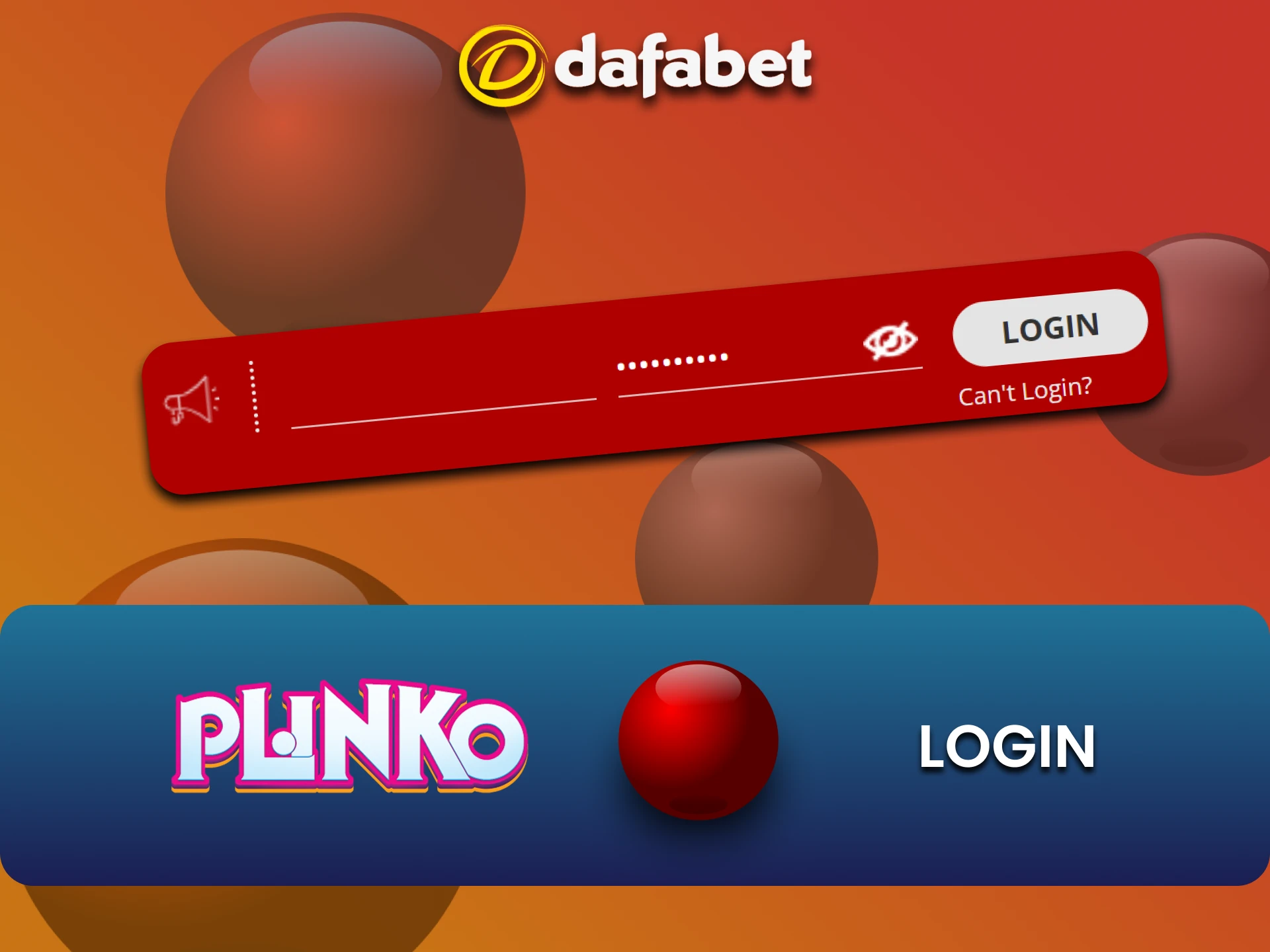 Log in to your Dafabet account and play Plinko.