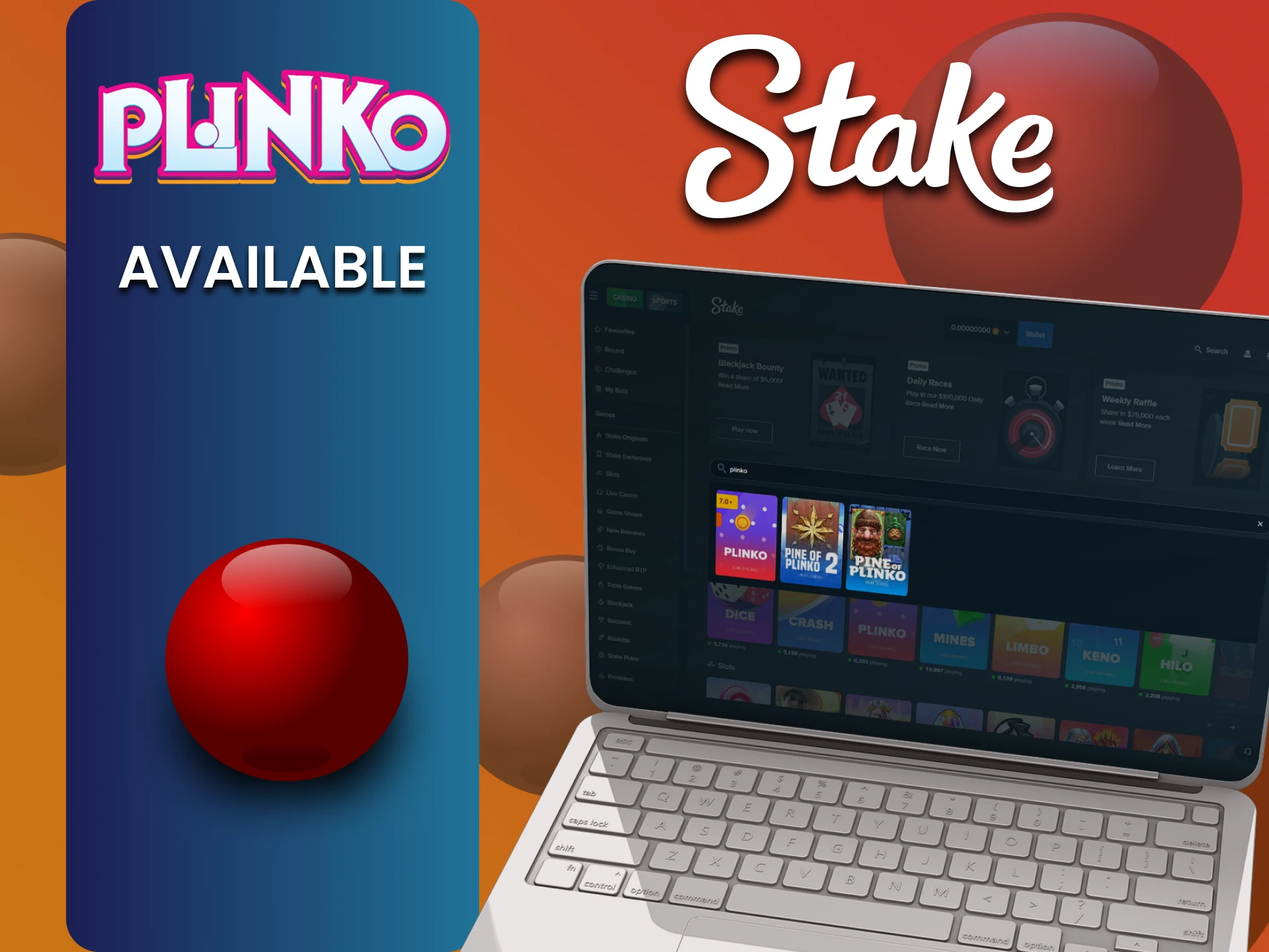 We will show a list of Plinko games available on Stake.