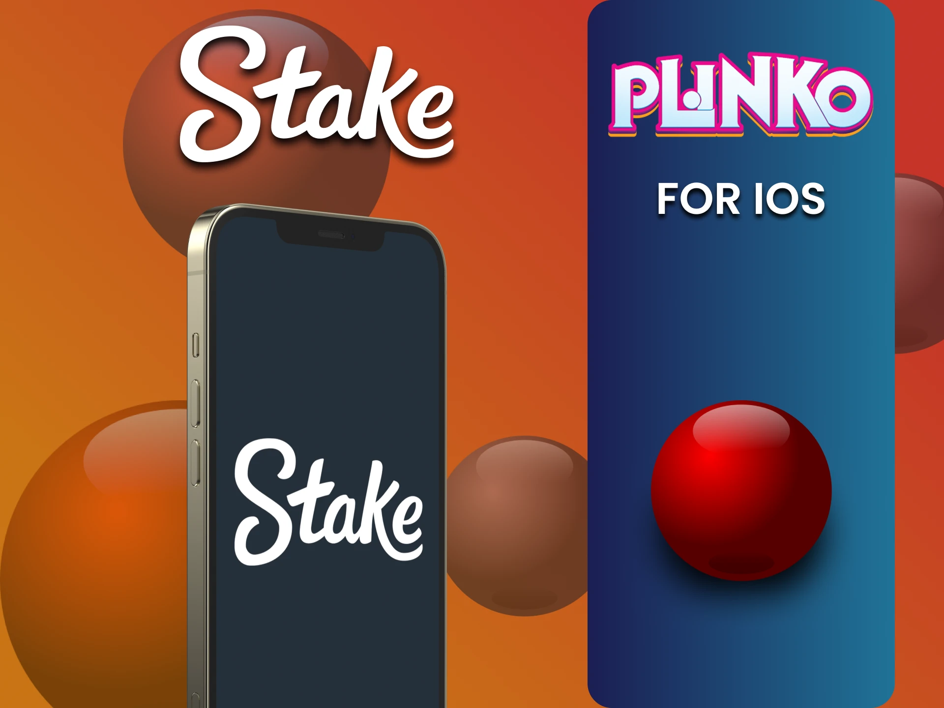 Download the Stake app to play Plinko on iOS.